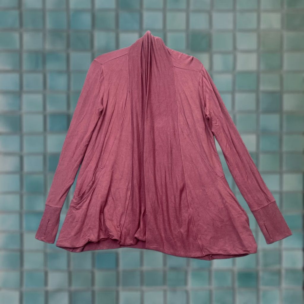 Athleta Athleta Womens Medium Pink Cardigan Long Sleeve Pranayama Wrap Open Front Size M / US 6-8 / IT 42-44 - 1 Thumbnail