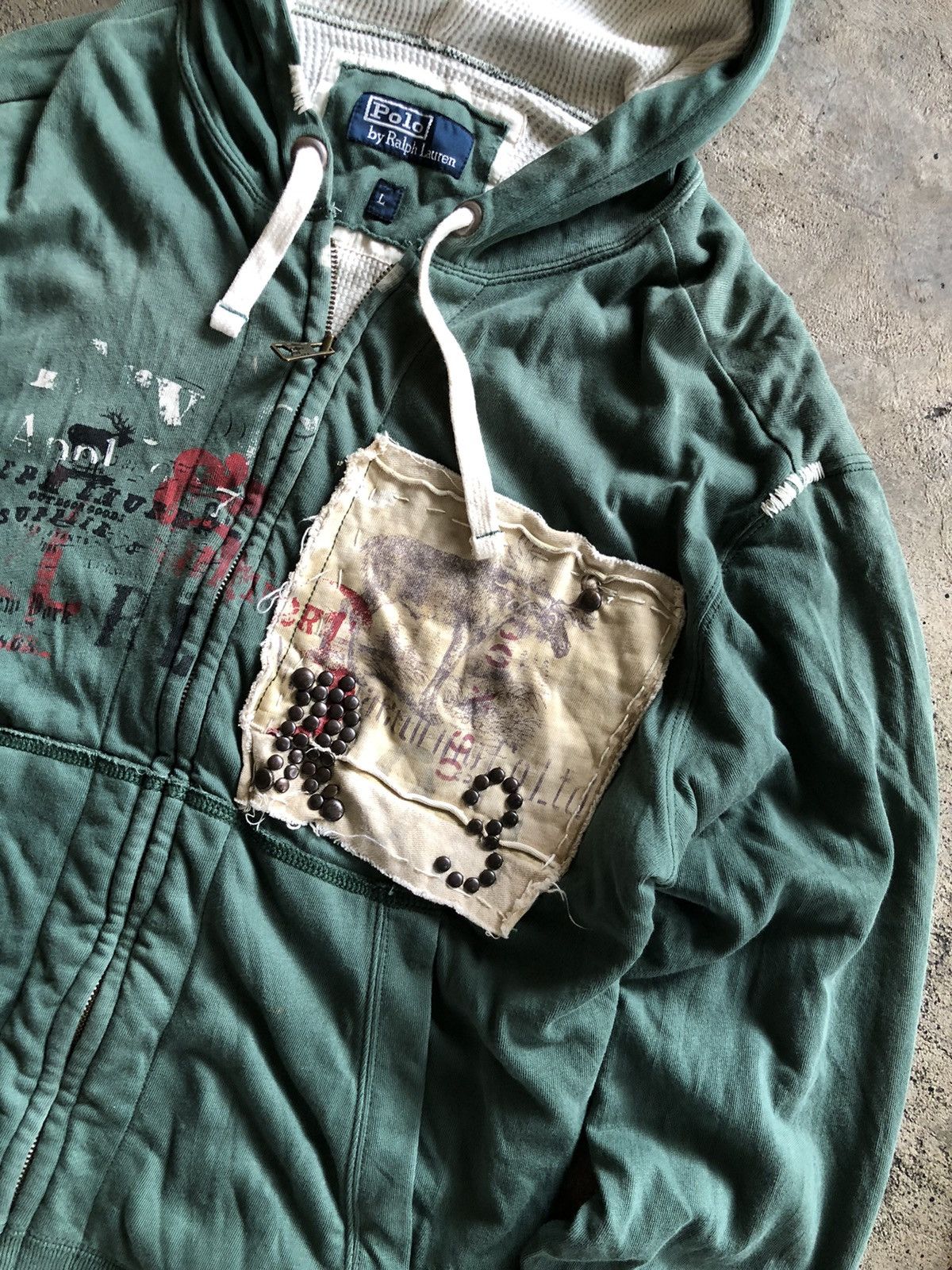 Polo Ralph Lauren VTG POLO RALPH LAUREN ZIP HOODIE Size US L / EU 52-54 / 3 - 5 Thumbnail
