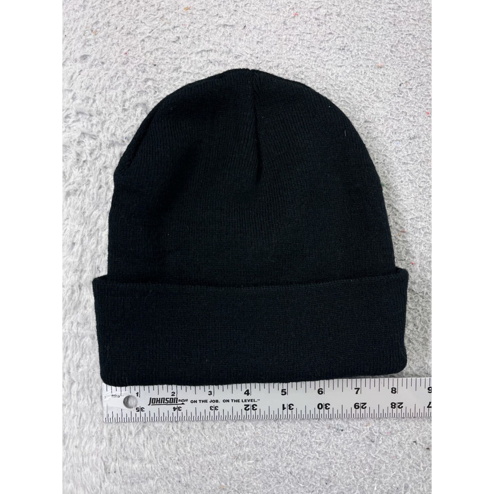 Vintage Fitaid Beanie Toque Adult One Size Black Knit Acrylic Embroidered Electrolytes Size ONE SIZE - 3 Thumbnail