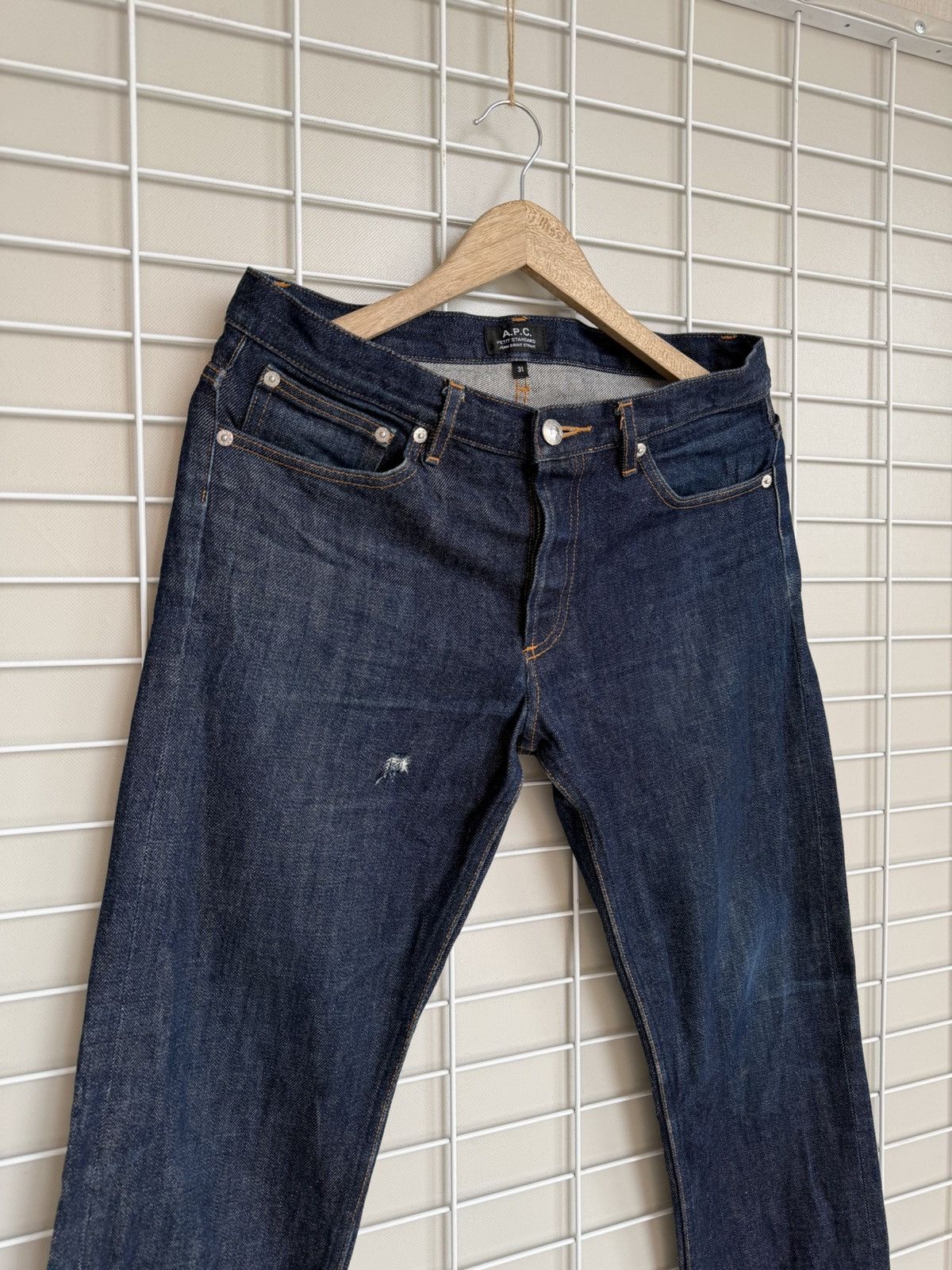 A.P.C. A.P.C. Raw Selvedge Denim Jeans Mens Size 31 Tapered Pants Size US 31 - 3 Thumbnail