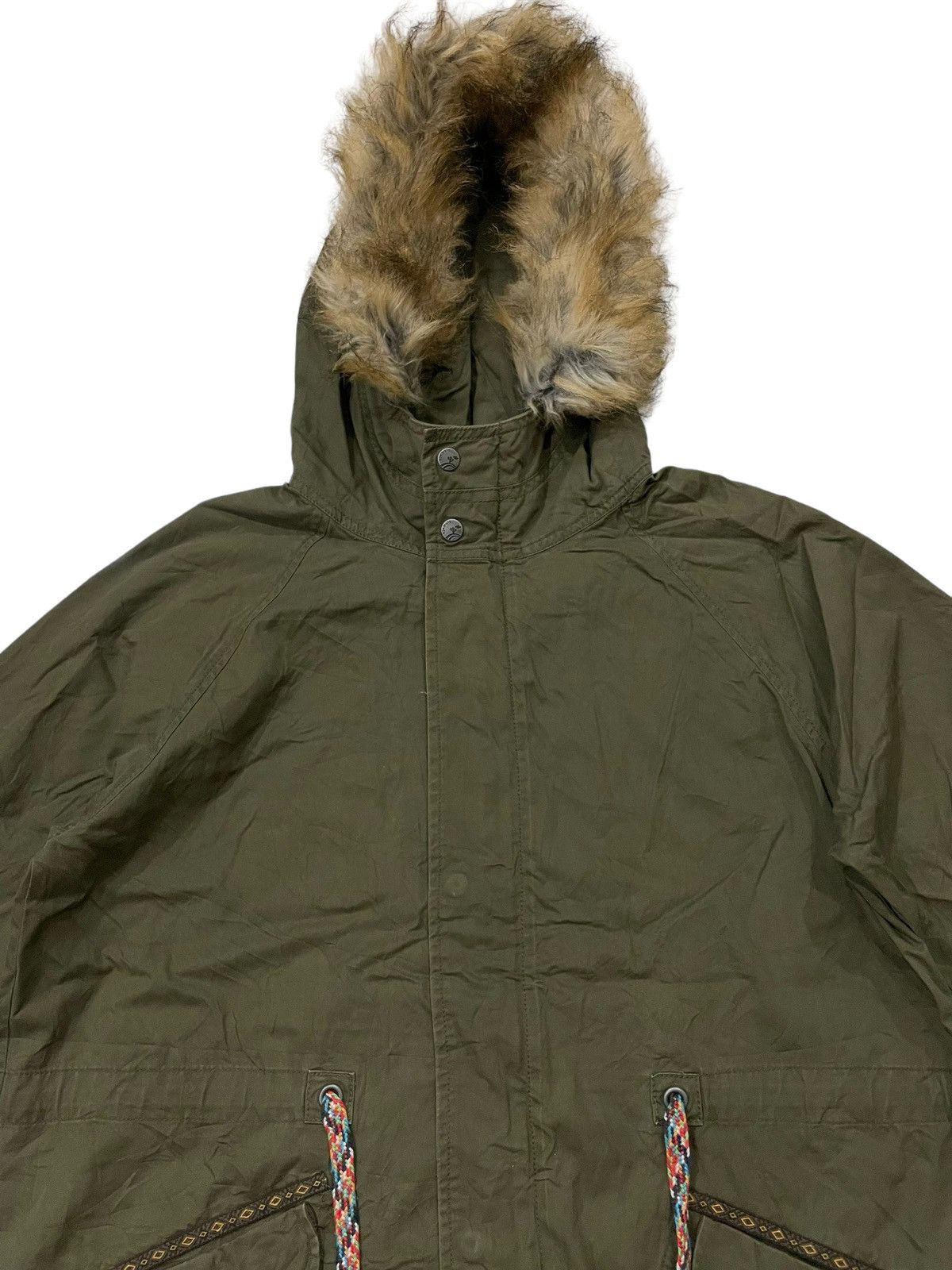 Beauty Beast Titicaca Faux Fur Hood Bondage Punk Parka Jacket Size US L / EU 52-54 / 3 - 5 Thumbnail