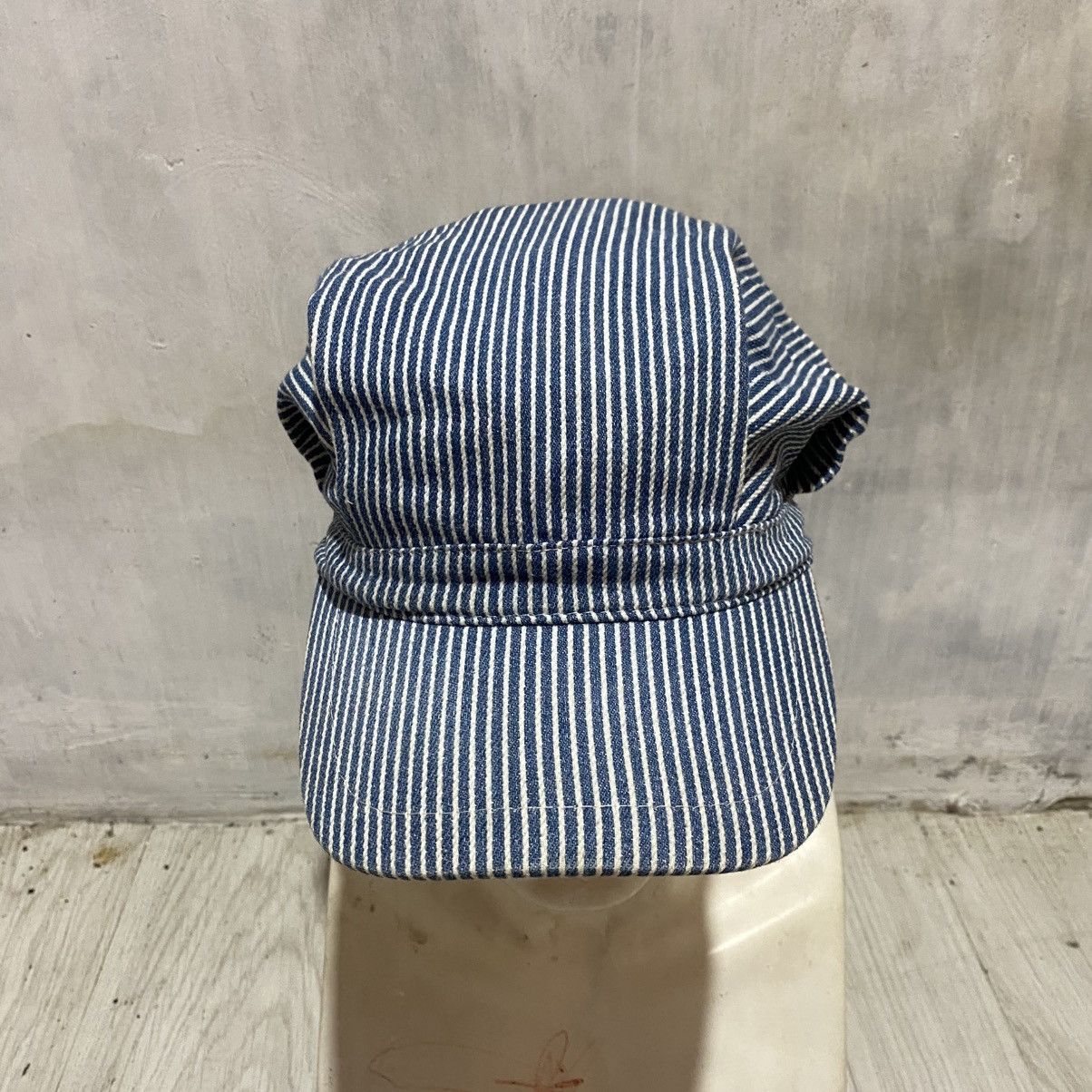 Japanese Brand Vintage japanese j-hats hickory stripe engineered hat cap Size ONE SIZE - 4 Thumbnail