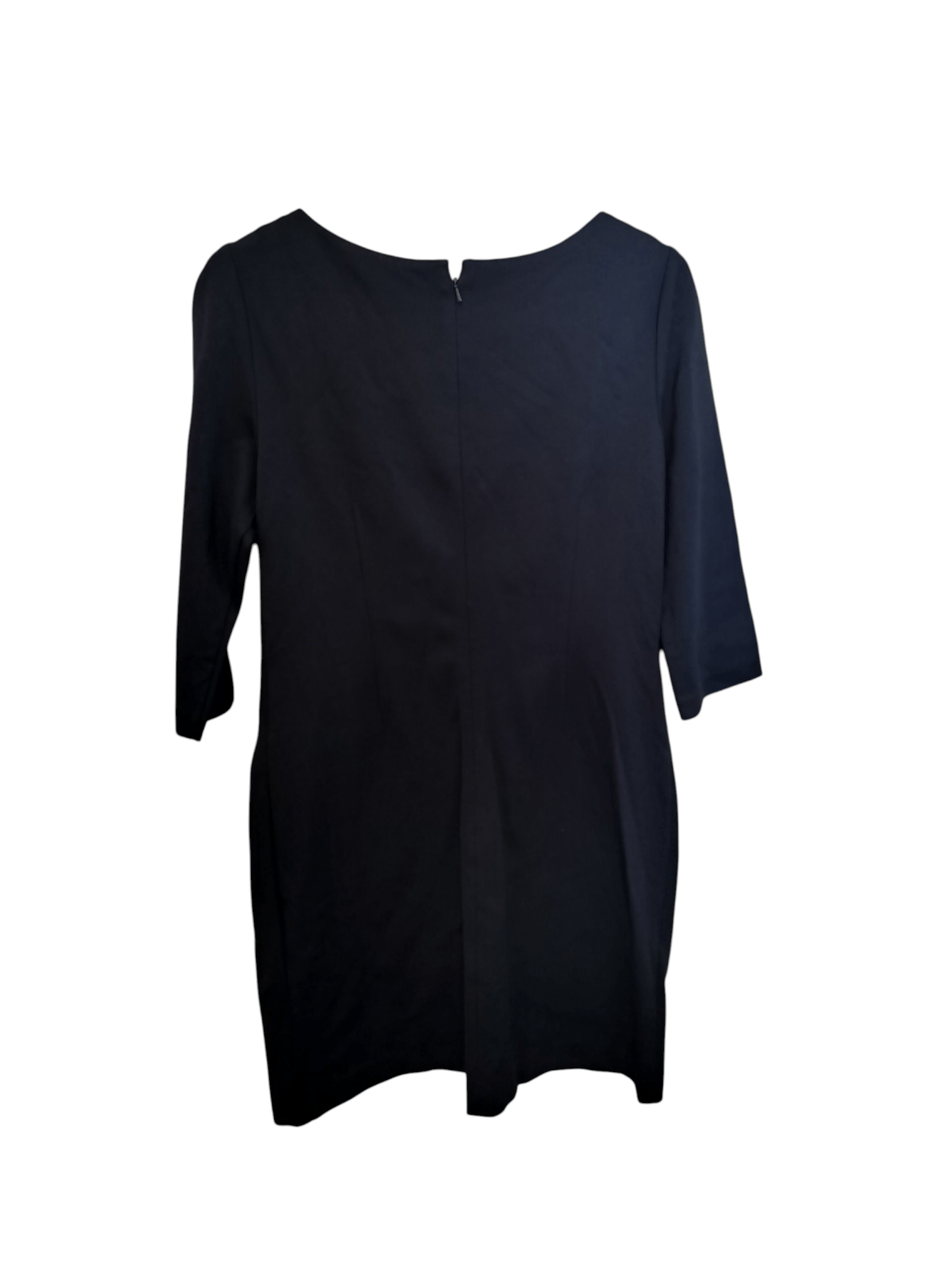 Vince Camuto Quite luxury minimalist jersey dress navy blue, cocktail Size M / US 6-8 / IT 42-44 - 4 Thumbnail