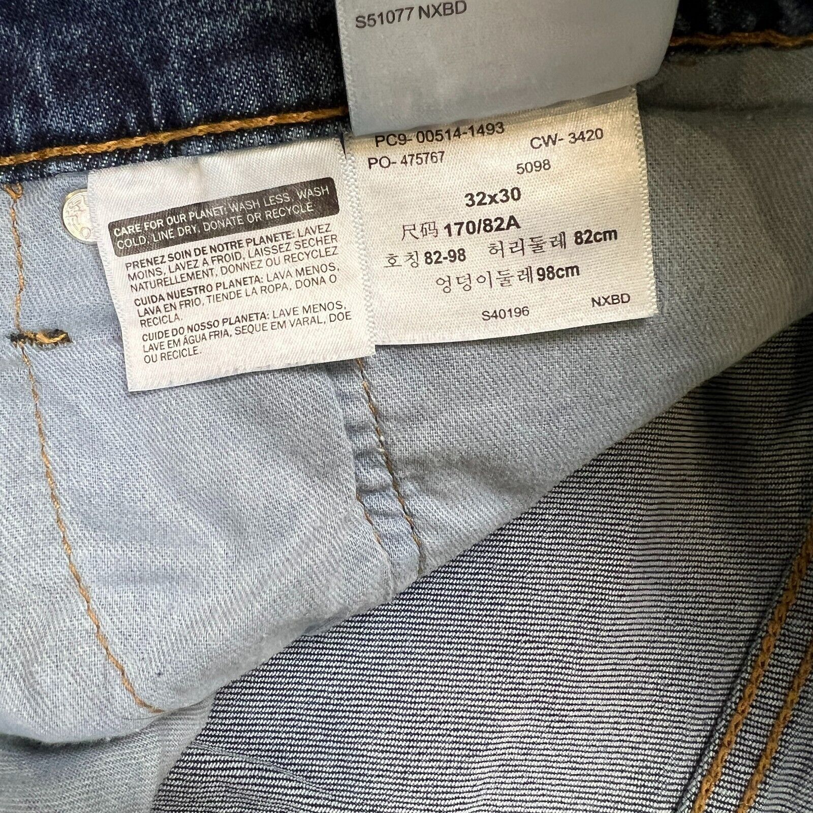 Levi's × Levi's Vintage Clothing × Vintage Levi's 514 Jeans 32x30 Straight Fit American Denim Pants Size US 32 / EU 48 - 10 Thumbnail