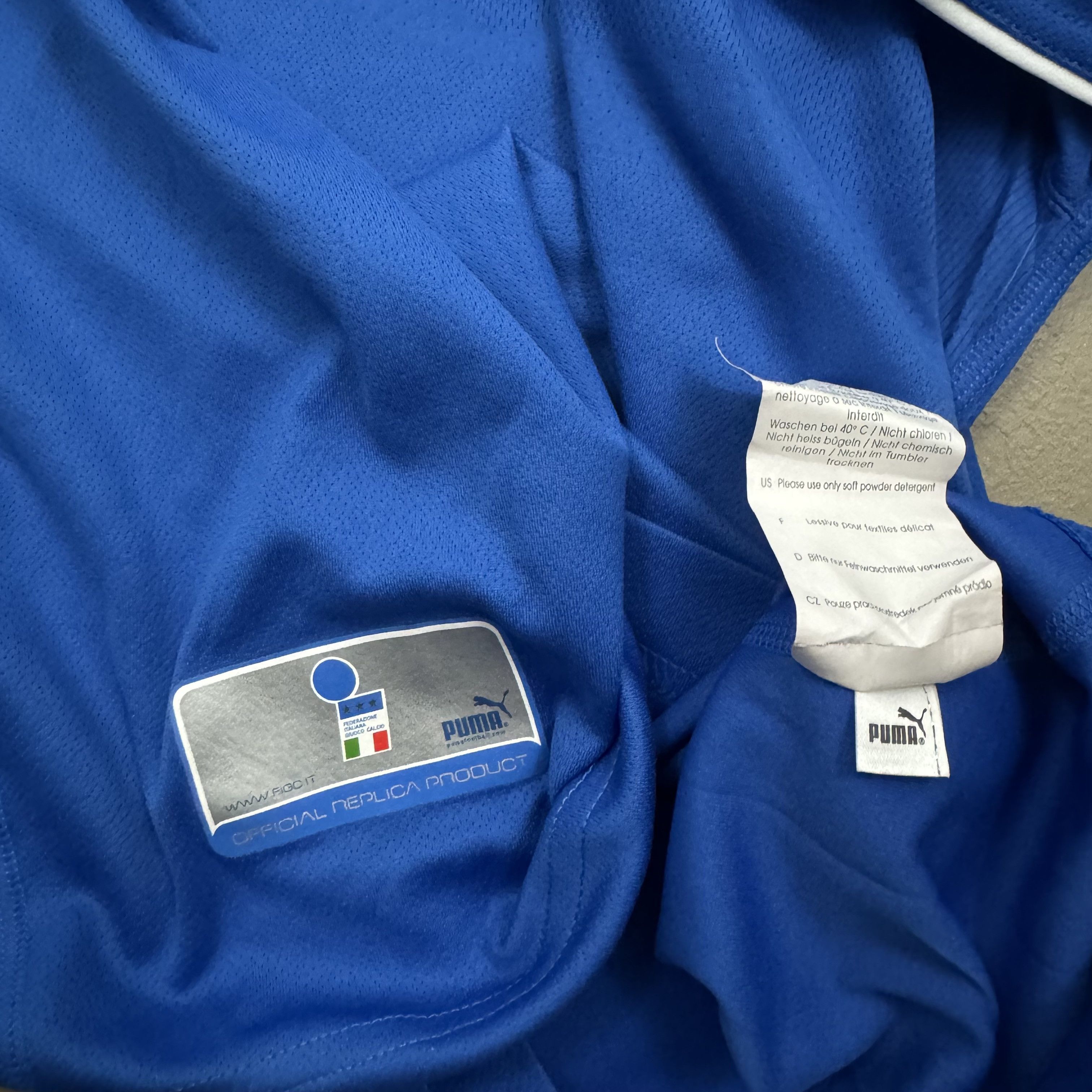 Puma × Vintage VTG 2003 Italy Puma Home Soccer Jersey Euros Italia Size US L / EU 52-54 / 3 - 5 Thumbnail
