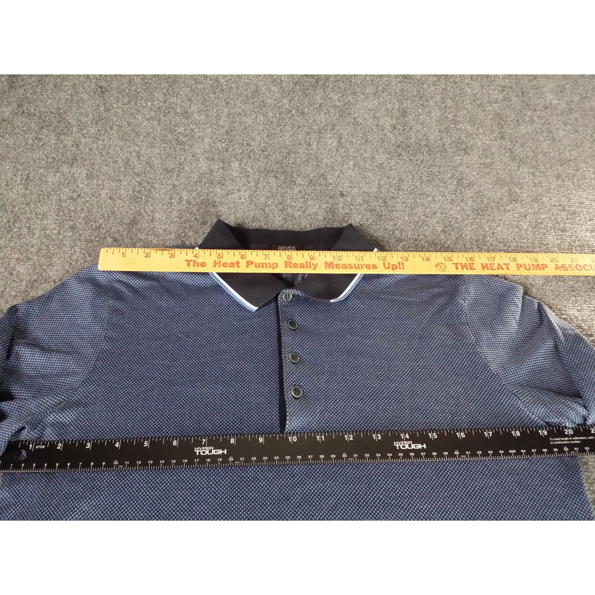 Hugo Boss Hugo Boss Polo Men Sz M Blue Long Sleeve Chevron Designer Wo Size US M / EU 48-50 / 2 - 4 Thumbnail