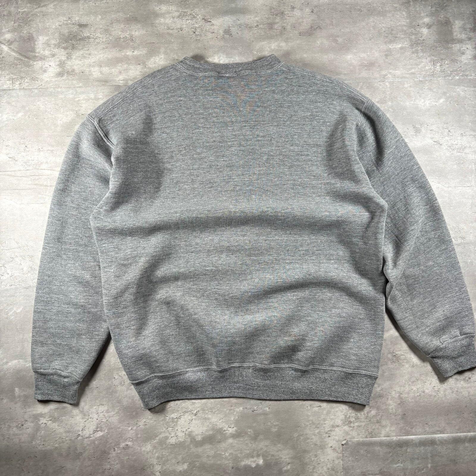 Russell Athletic Vintage 90s grey essential blank sweatshirt Size US XL / EU 56 / 4 - 3 Thumbnail