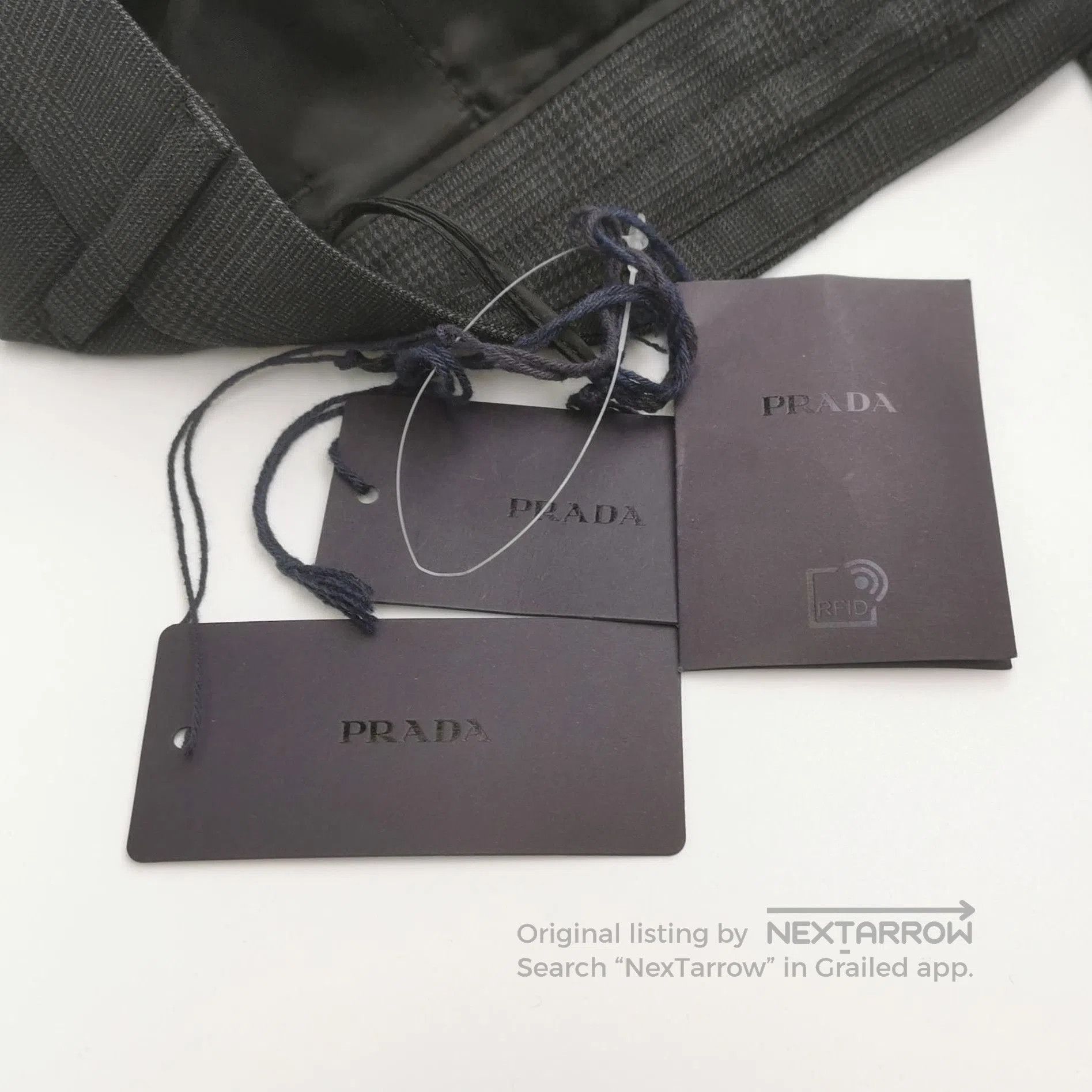 Prada Prada Wool Silk Blend Plaid Trousers Size 4. Size 39" - 4 Thumbnail