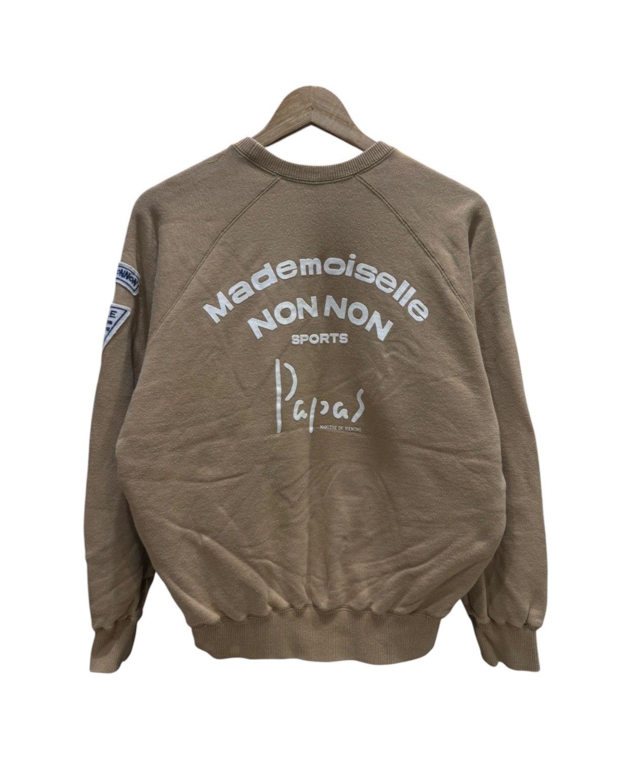 Mademoiselle Non Non Vintage Mademoiselle Non Non Sport Papas Big Logo Sweatshirt Size US M / EU 48-50 / 2 - 1 Thumbnail