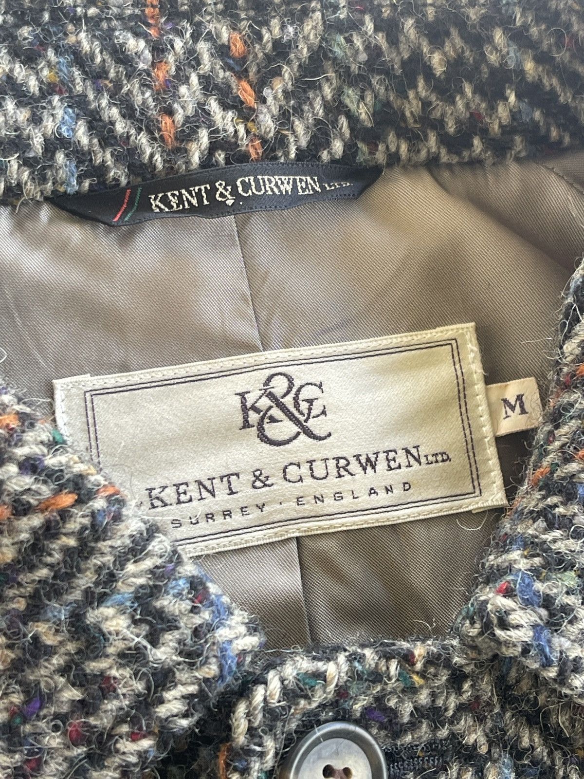 Kent & Curwen Kent & Curwen Wool Herringbone Tweed Jacket Size US M / EU 48-50 / 2 - 8 Thumbnail