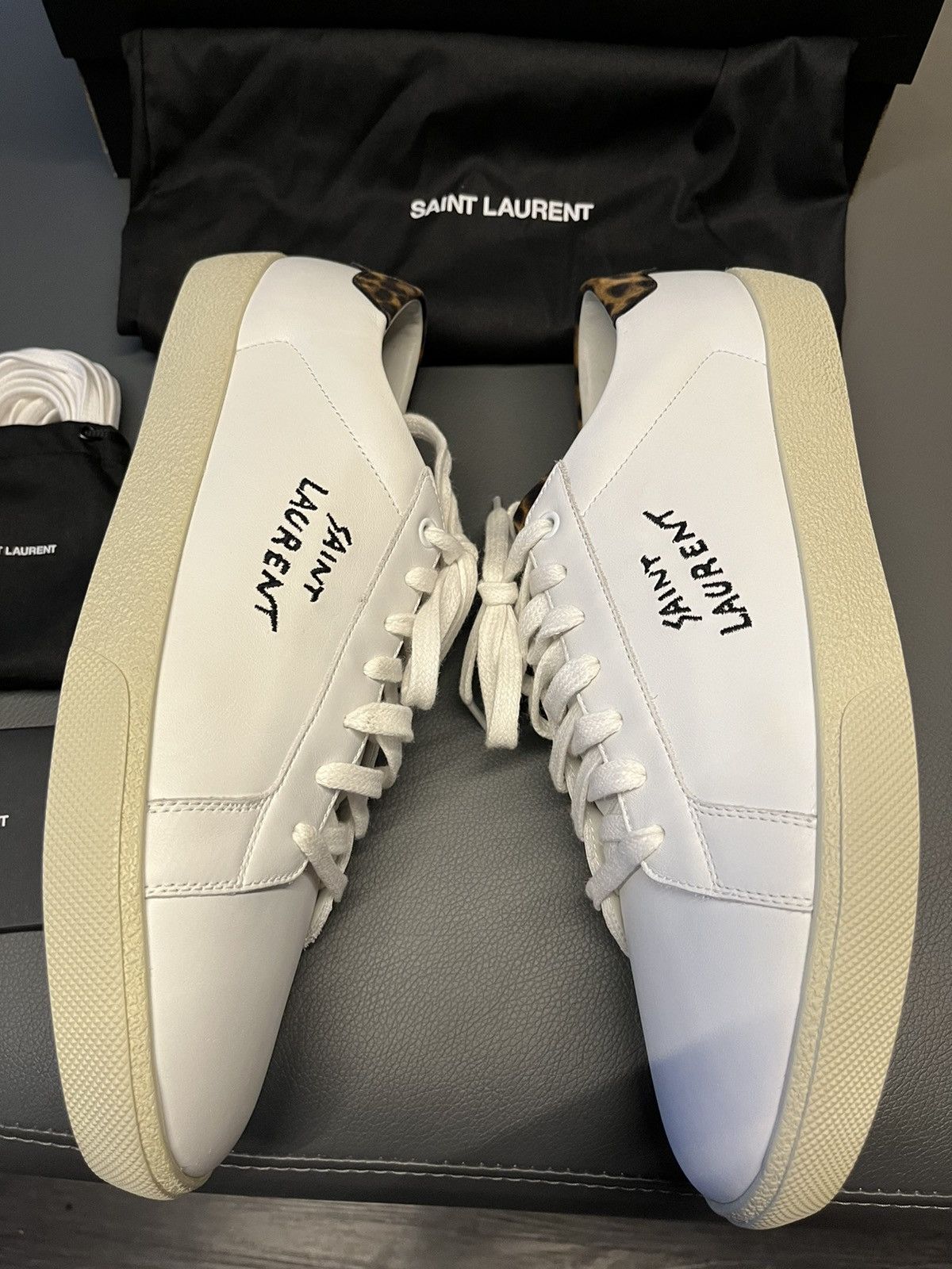 Saint Laurent Paris Super Runway Brand New Saint Laurent Logo Moon Plus Sneaker Size US 11.5 / EU 44-45 - 1 Thumbnail