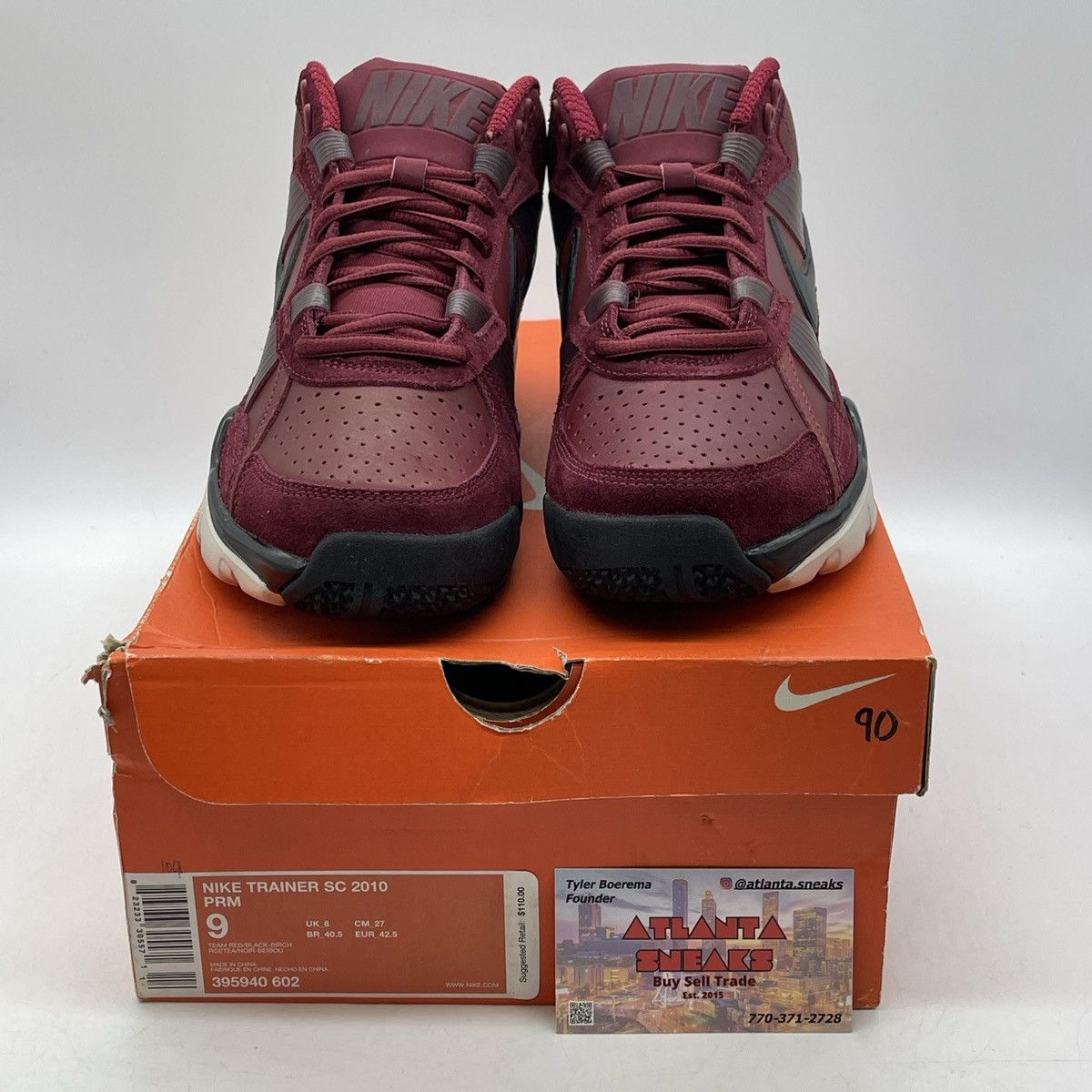 Nike Air trainer Bo knows pack team red Size US 9 / EU 42 - 2 Thumbnail