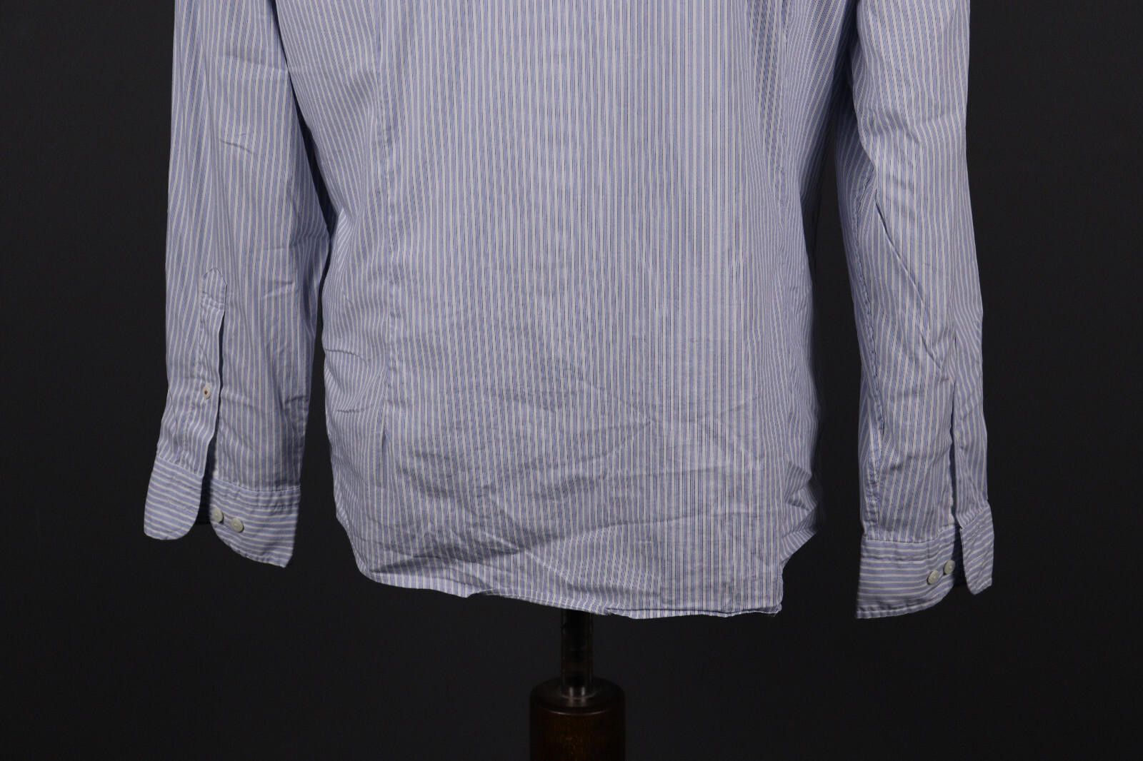 Designer Hackett London Slim Fit Blue Long Sleeve Shirt Size XL Size US XL / EU 56 / 4 - 8 Thumbnail