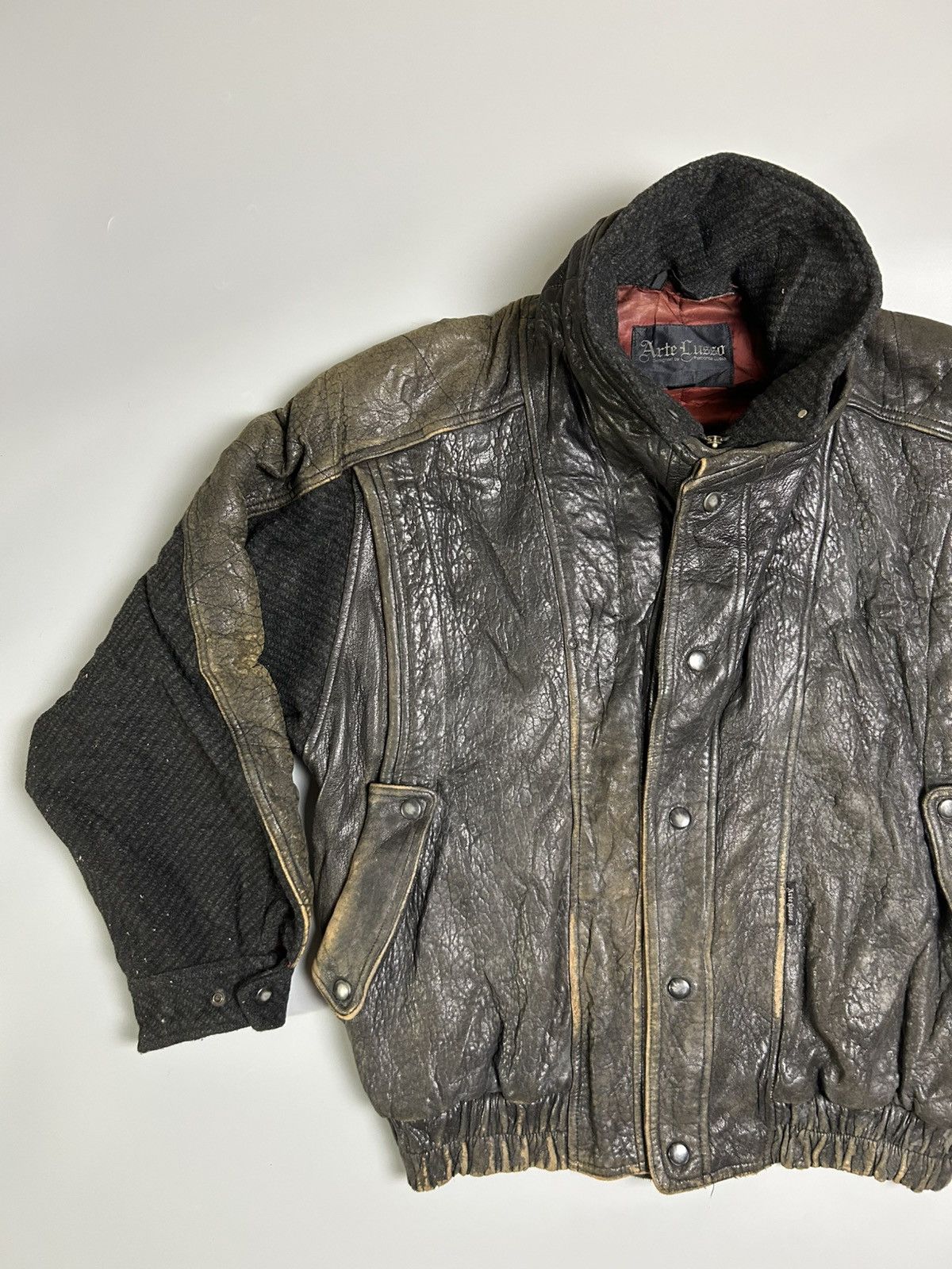 Leather Vintage Leather Jacket Size US L / EU 52-54 / 3 - 2 Thumbnail