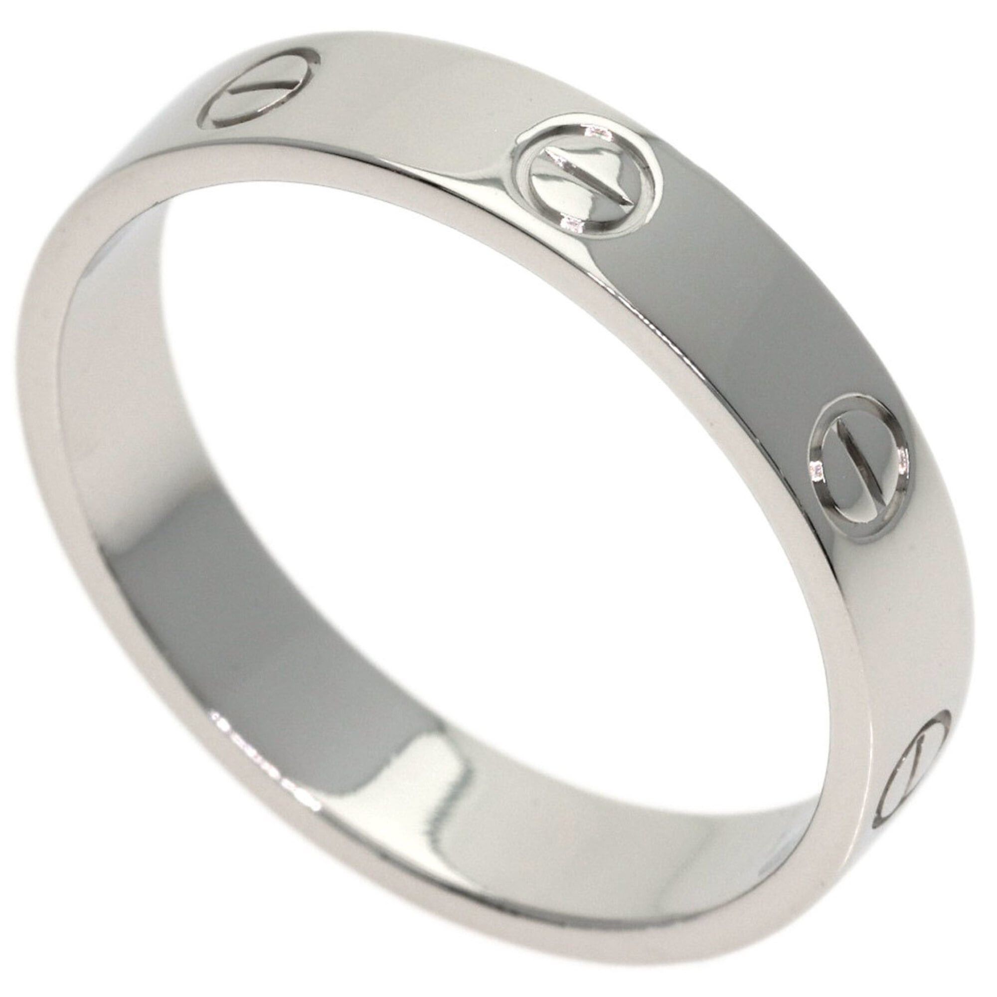Cartier Cartier Mini Love Ring #59, Platinum PT950, Women's Size ONE SIZE - 1 Thumbnail