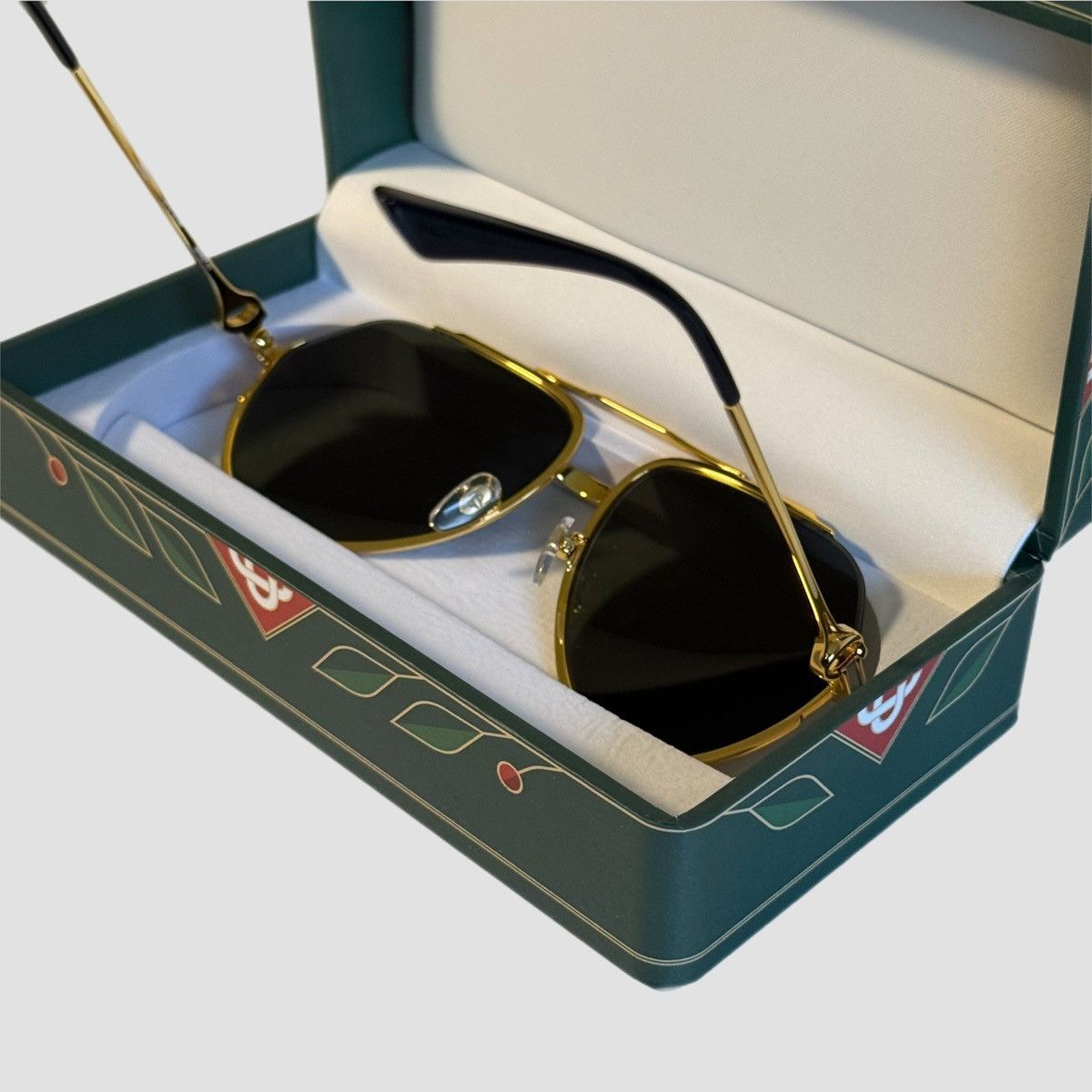 Casablanca Casablanca Stainless Steel Aviator Sunglasses Size ONE SIZE - 14 Thumbnail