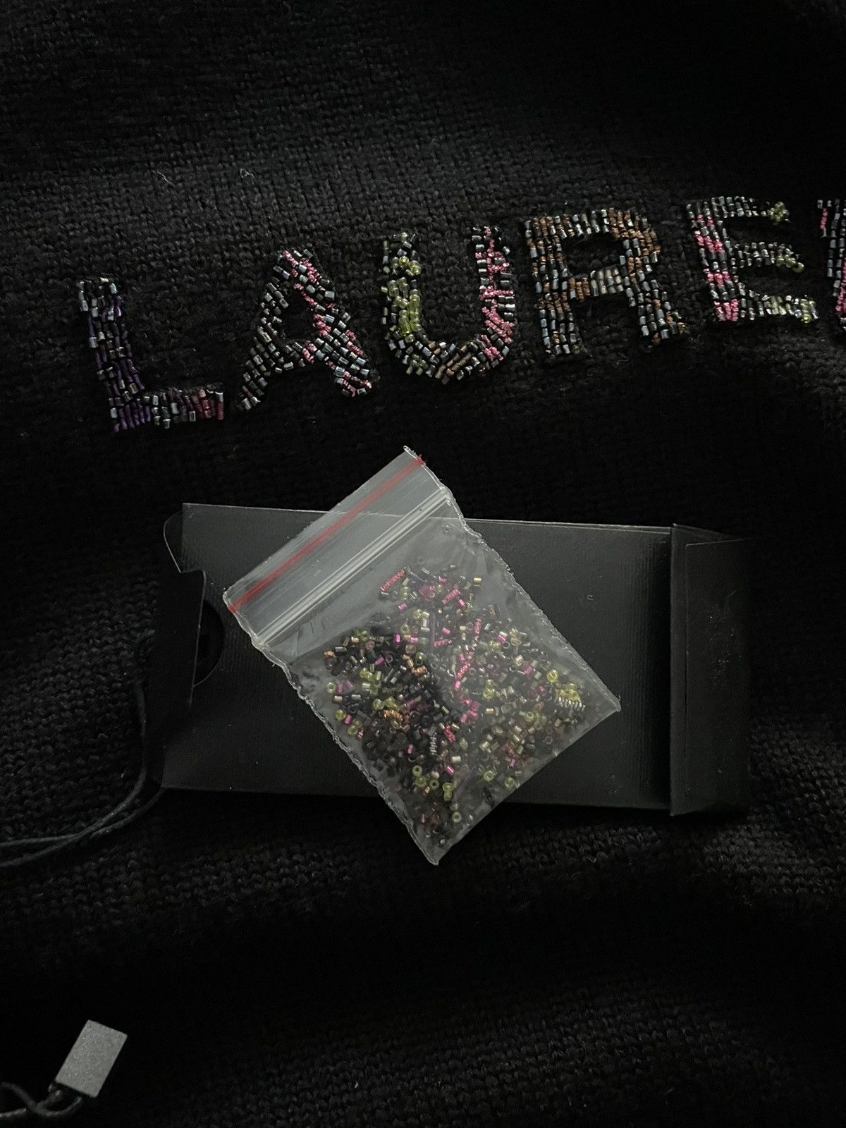 Saint Laurent Paris Logo Embellished Wool Sweater Size US M / EU 48-50 / 2 - 6 Thumbnail