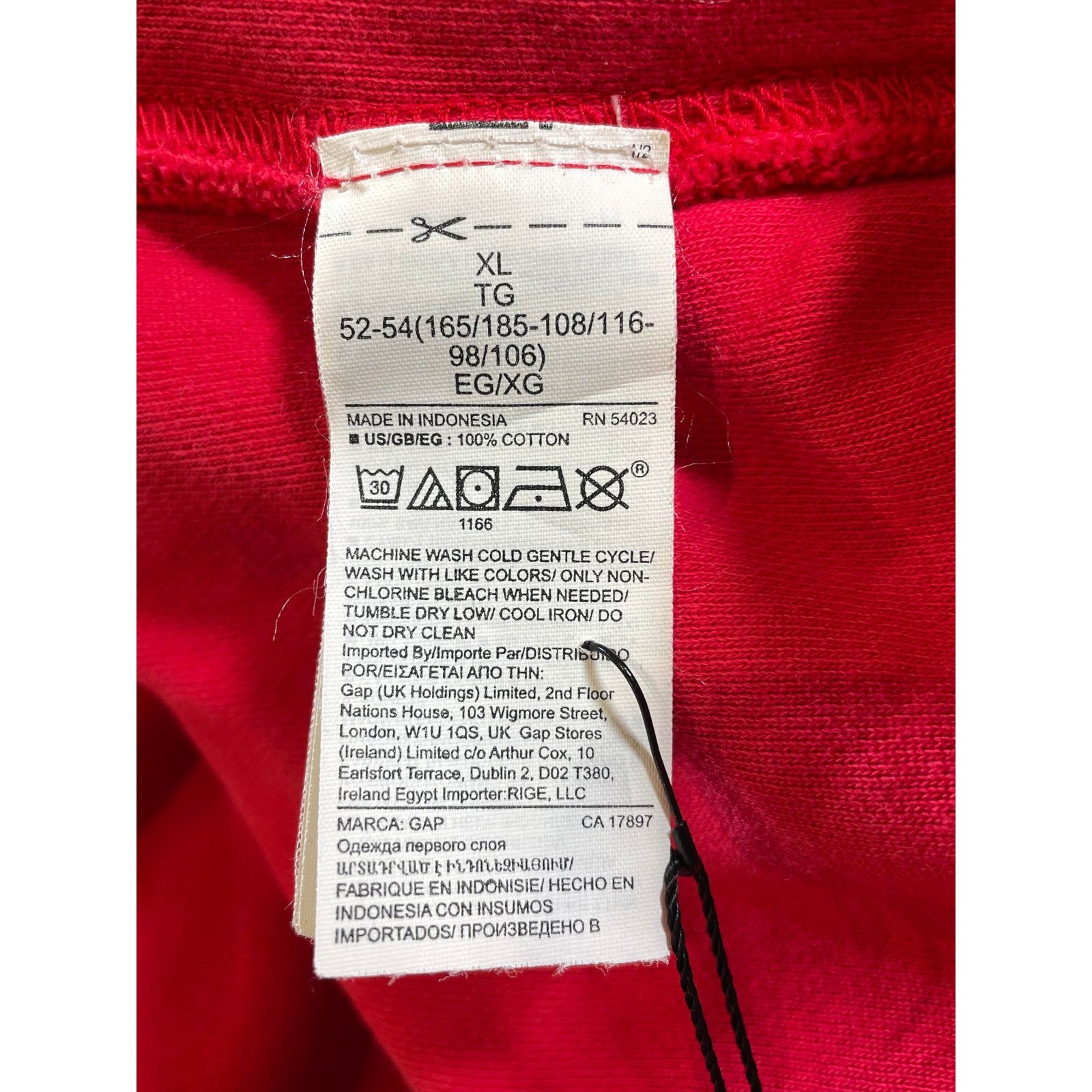 Other YZY GAP Oversized Red Hoodie Size US XL / EU 56 / 4 - 4 Thumbnail