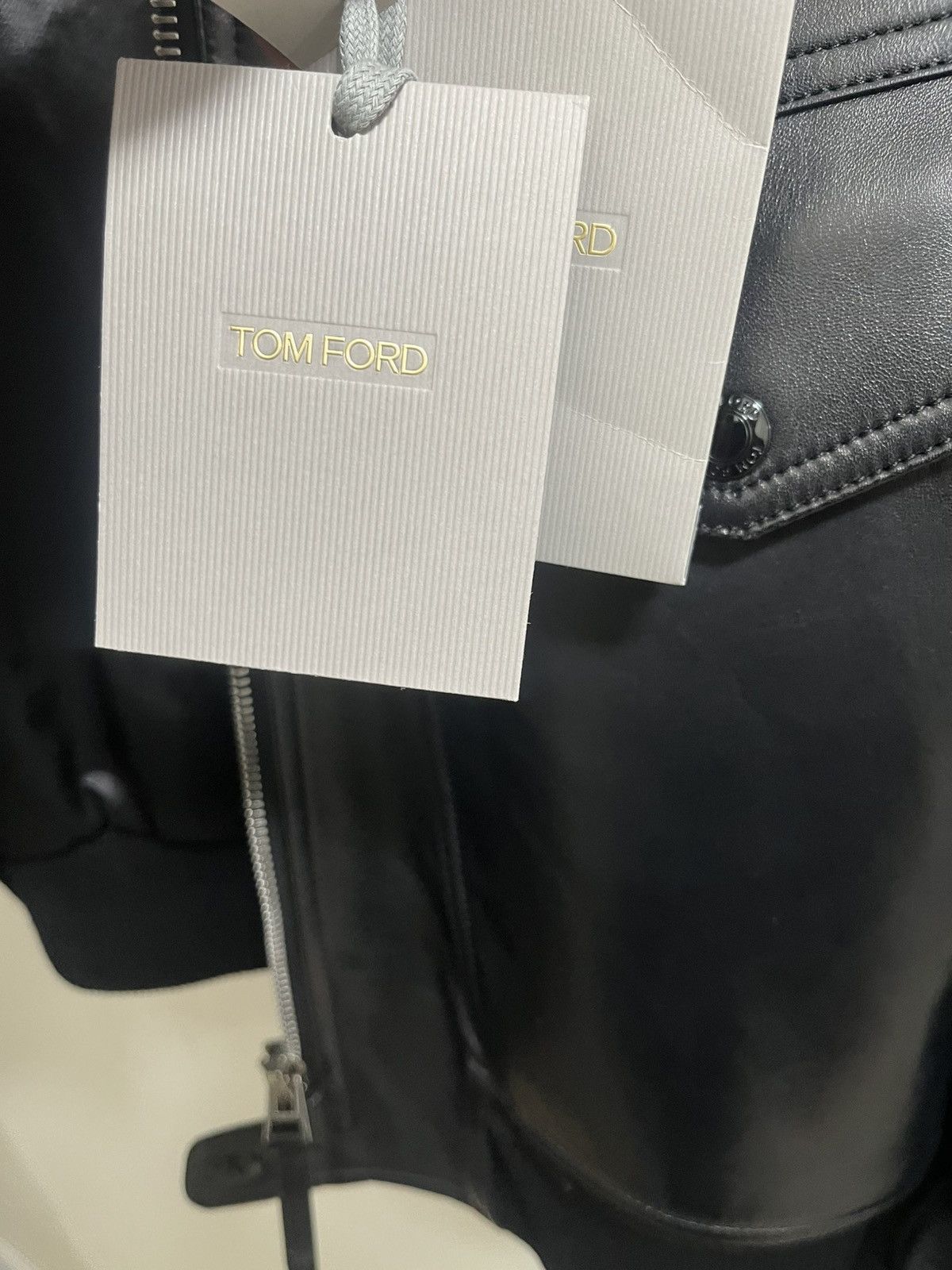Tom Ford Tom Ford Leather Jacket Sz 50 Size US M / EU 48-50 / 2 - 7 Thumbnail
