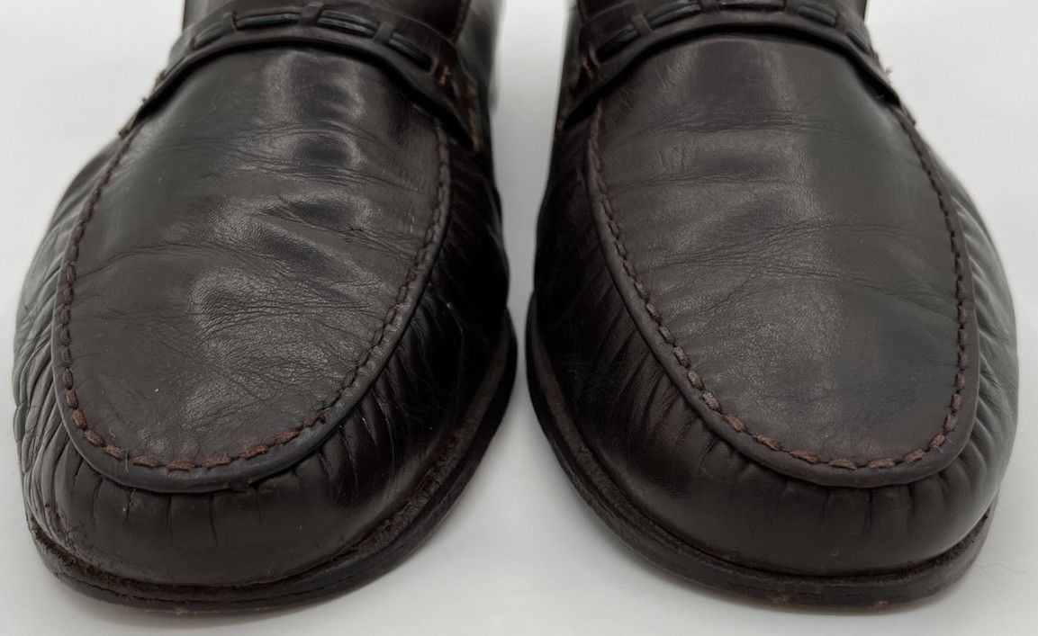 Florsheim Florsheim Royal Imperial 11E Cordovan Brown Leather Loafers Size US 11 / EU 44 - 3 Thumbnail