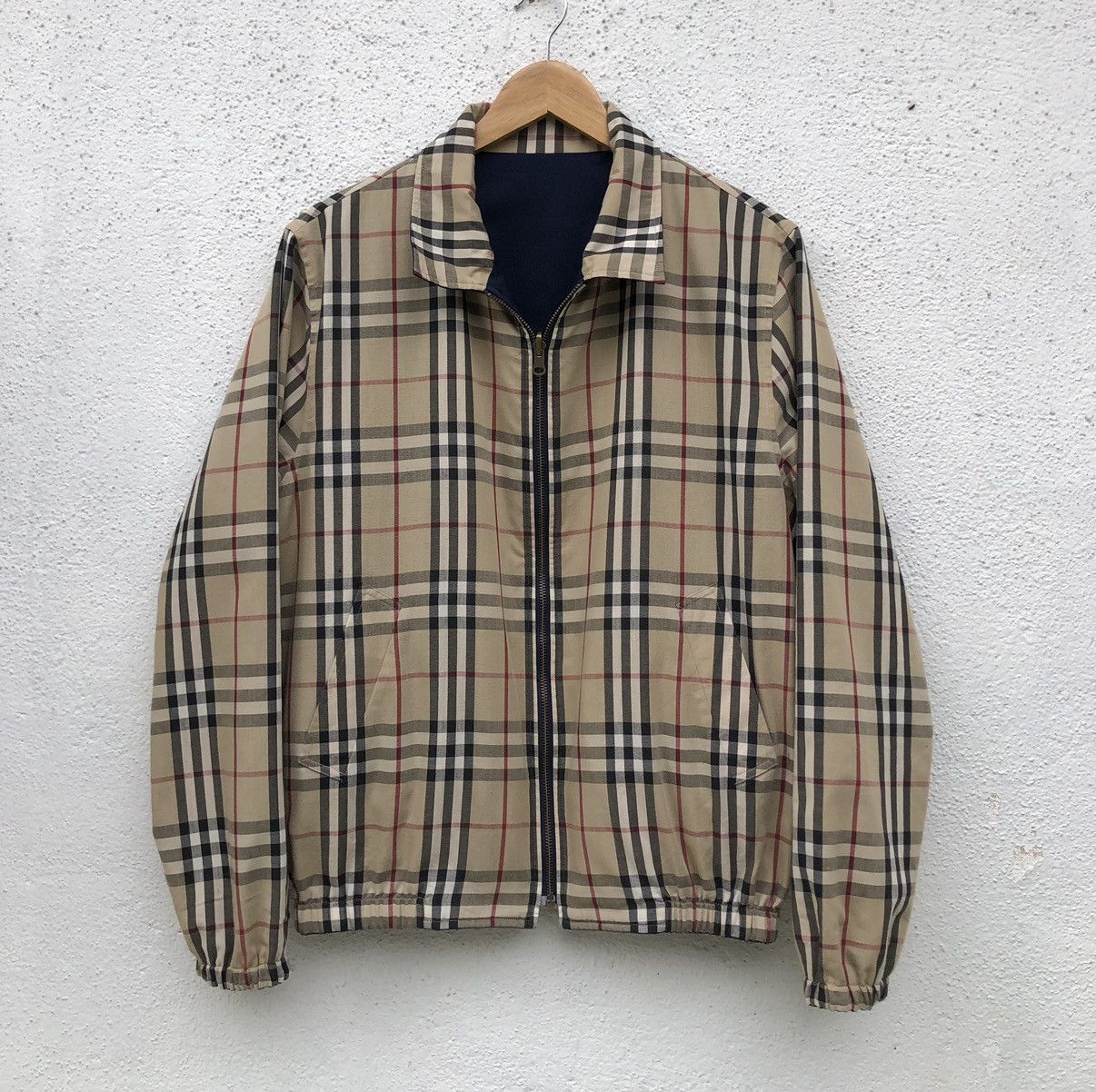 Burberry Vintage Burberrys Checked Reversible Bomber Jacket Size US M / EU 48-50 / 2 - 6 Thumbnail