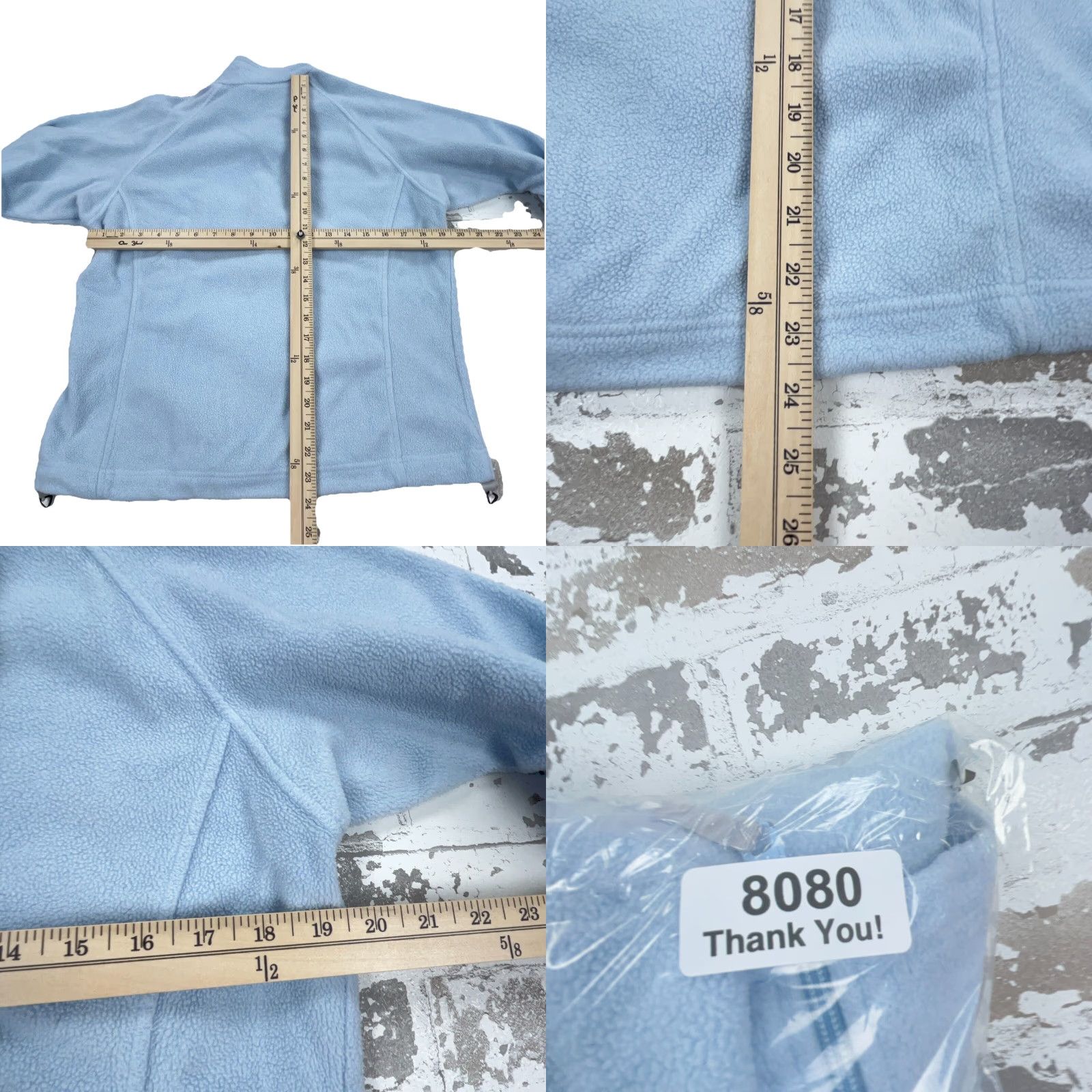 Vintage VINTAGE Columbia Jacket Women Medium Blue Fleece Sweater Coat Core Layer Light Sky VTG Size M / US 6-8 / IT 42-44 - 8 Thumbnail
