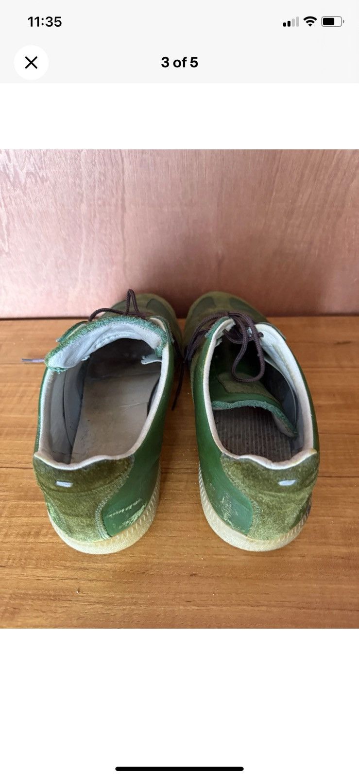 Maison Margiela Maison Margiela ‘GATS’ Green Colorway Size US 12 / EU 45 - 9 Thumbnail