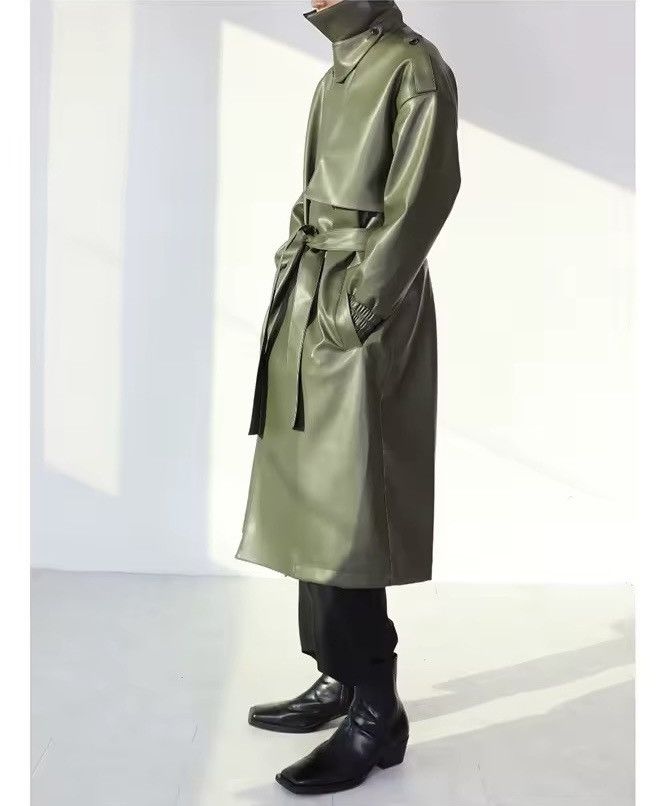 Other Trench Faux Leather Midi Casual Jacket Designer Oversized Size US M / EU 48-50 / 2 - 6 Thumbnail