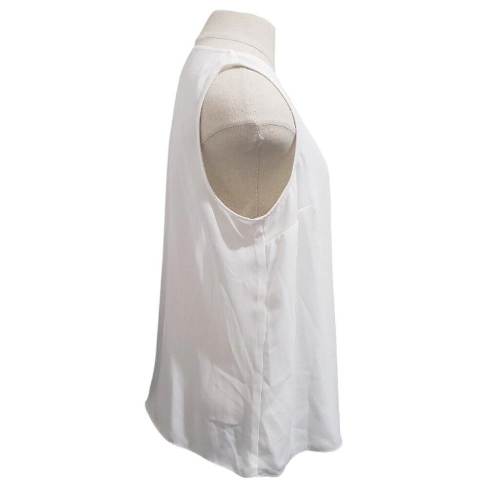 Nine West CT1849 Nine WEst Sleeveless Cream Top M Size M / US 6-8 / IT 42-44 - 2 Thumbnail