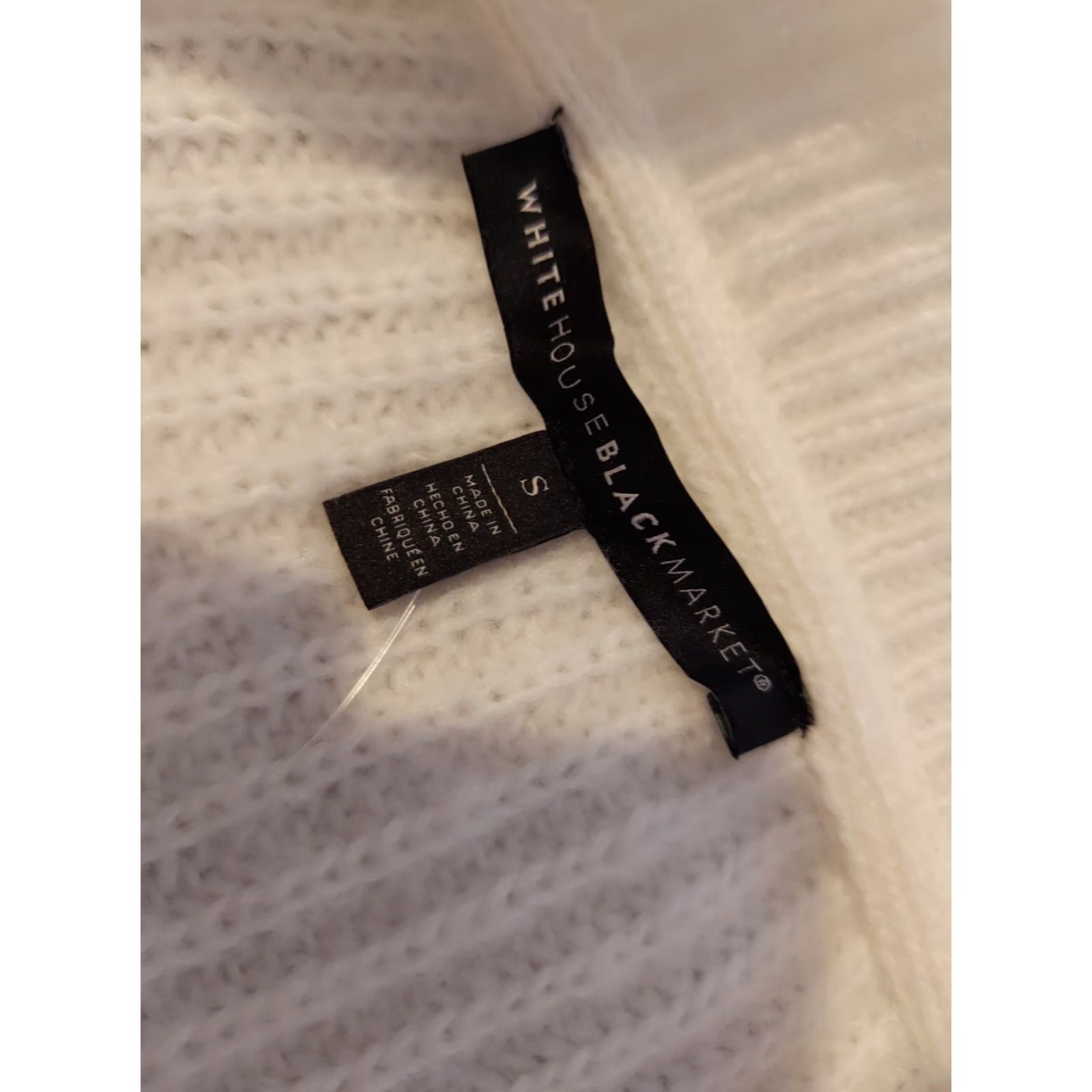 White House Black Market Womens White House Black Market Cardigan Jacket Sweater S Small White Size S / US 4 / IT 40 - 3 Thumbnail