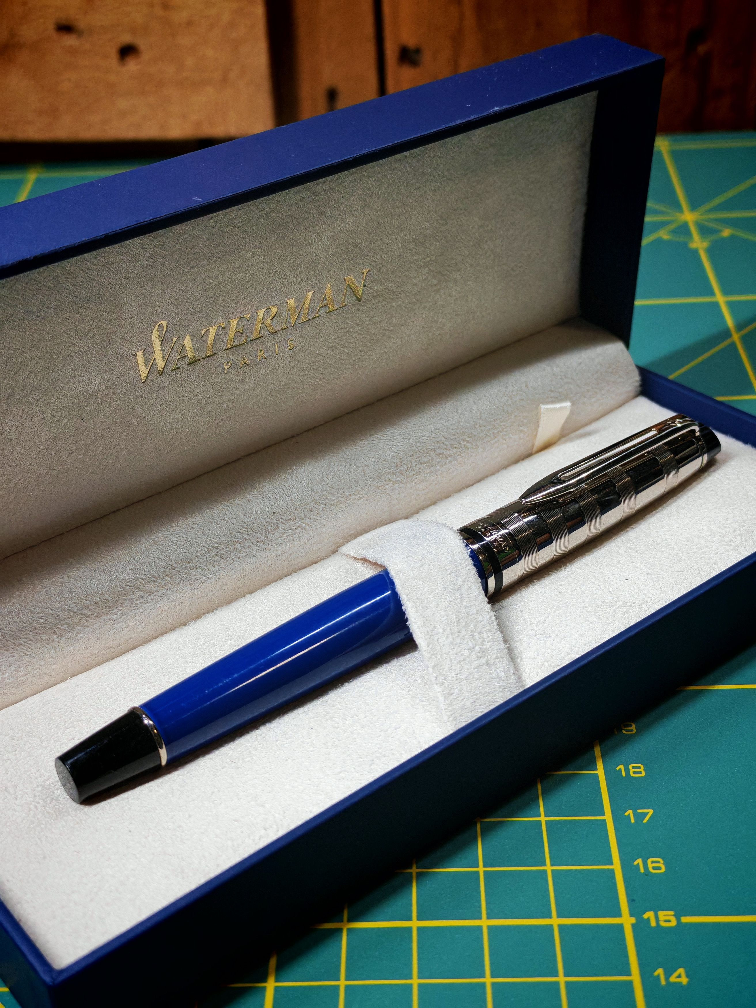 Other Waterman Paris Expert Deluxe Gloss Blue & Chrome Fountain Size ONE SIZE - 2 Thumbnail