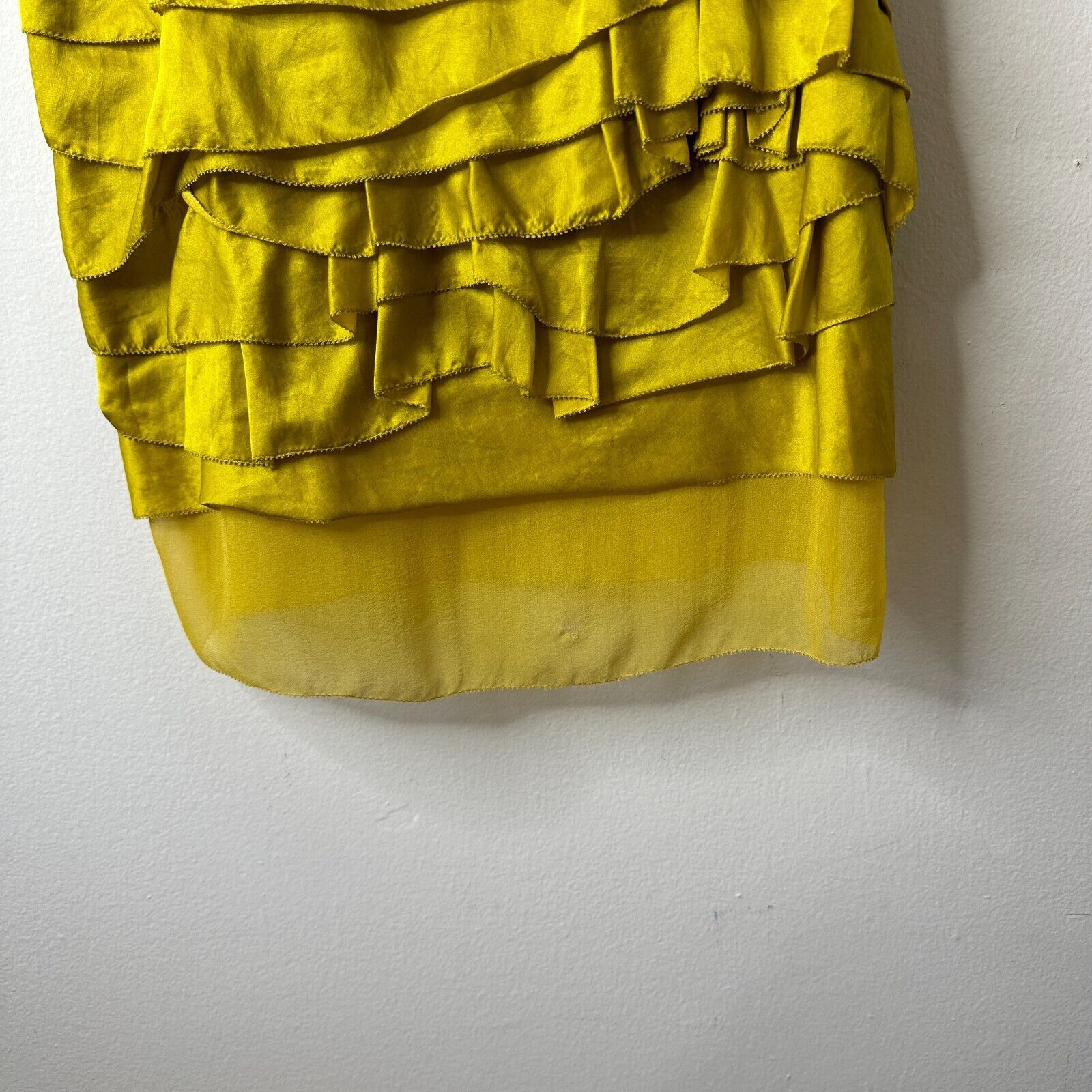 3.1 Phillip Lim 3.1 Phillip Lim Chartreus Yellow Silk Blend Tank Dress Mini Size XS / US 0-2 / IT 36-38 - 8 Thumbnail