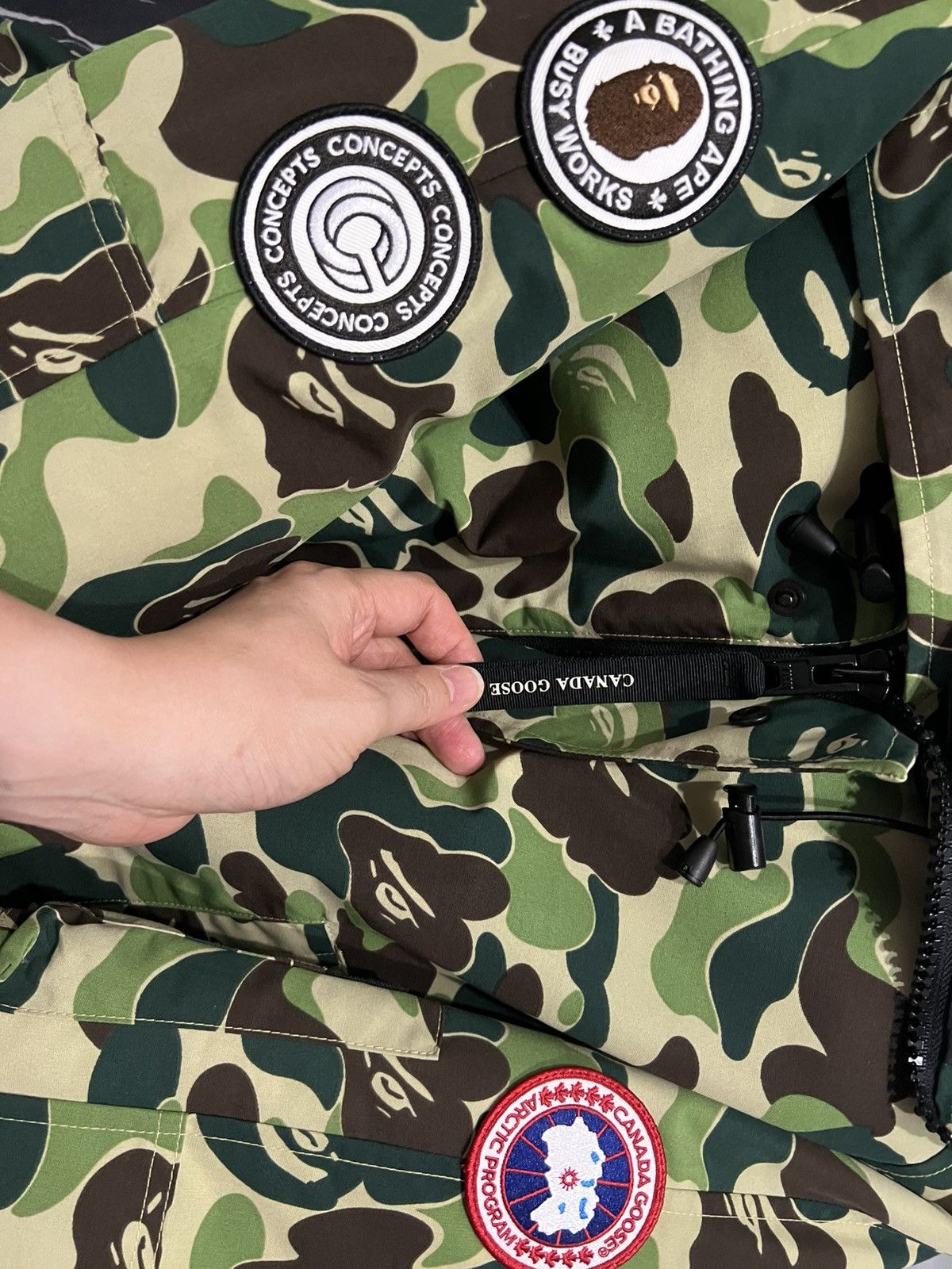 Bape × Canada Goose 2021 BAPE x Canada Goose x Concepts Chilliwack Jacket Size US L / EU 52-54 / 3 - 4 Thumbnail
