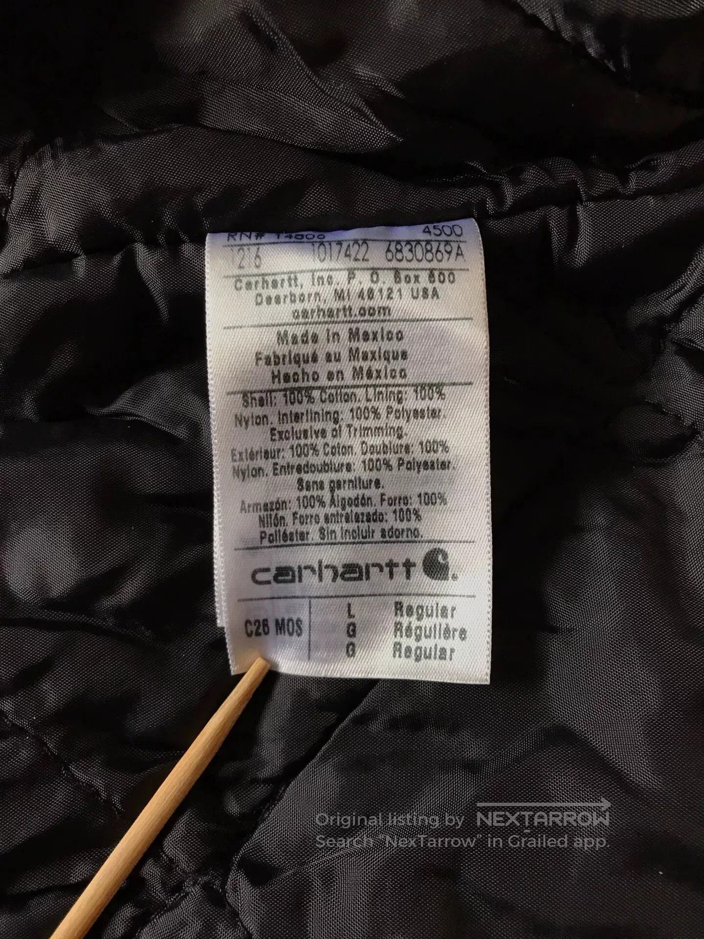 Carhartt Carhartt C26 MOS Canvas Work Jacket. Size US L / EU 52-54 / 3 - 9 Thumbnail