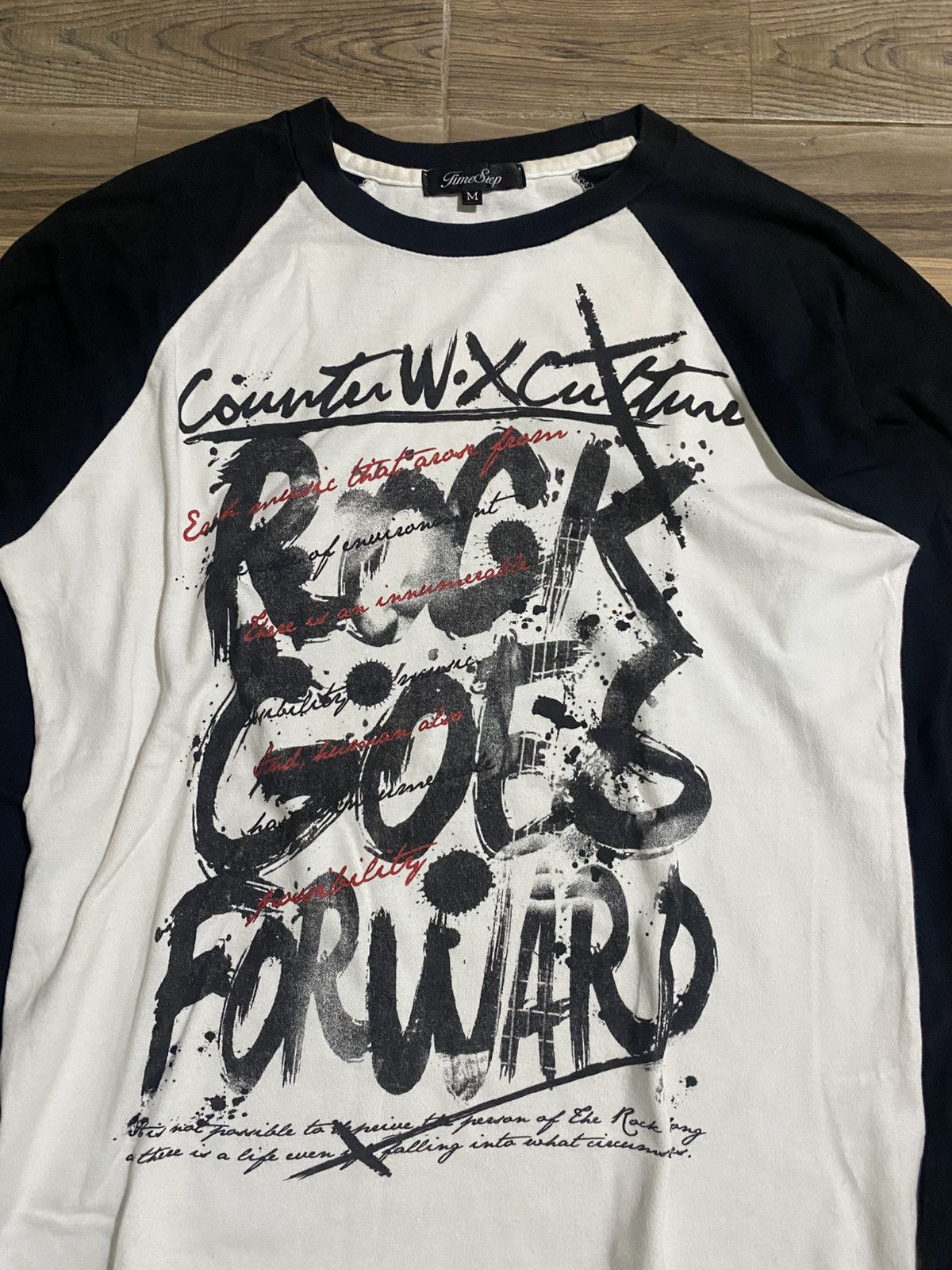 Japanese Brand × Vintage ROCK GOES FORWARD TIME STEP LONG SLEEVE TEE Size US M / EU 48-50 / 2 - 2 Thumbnail