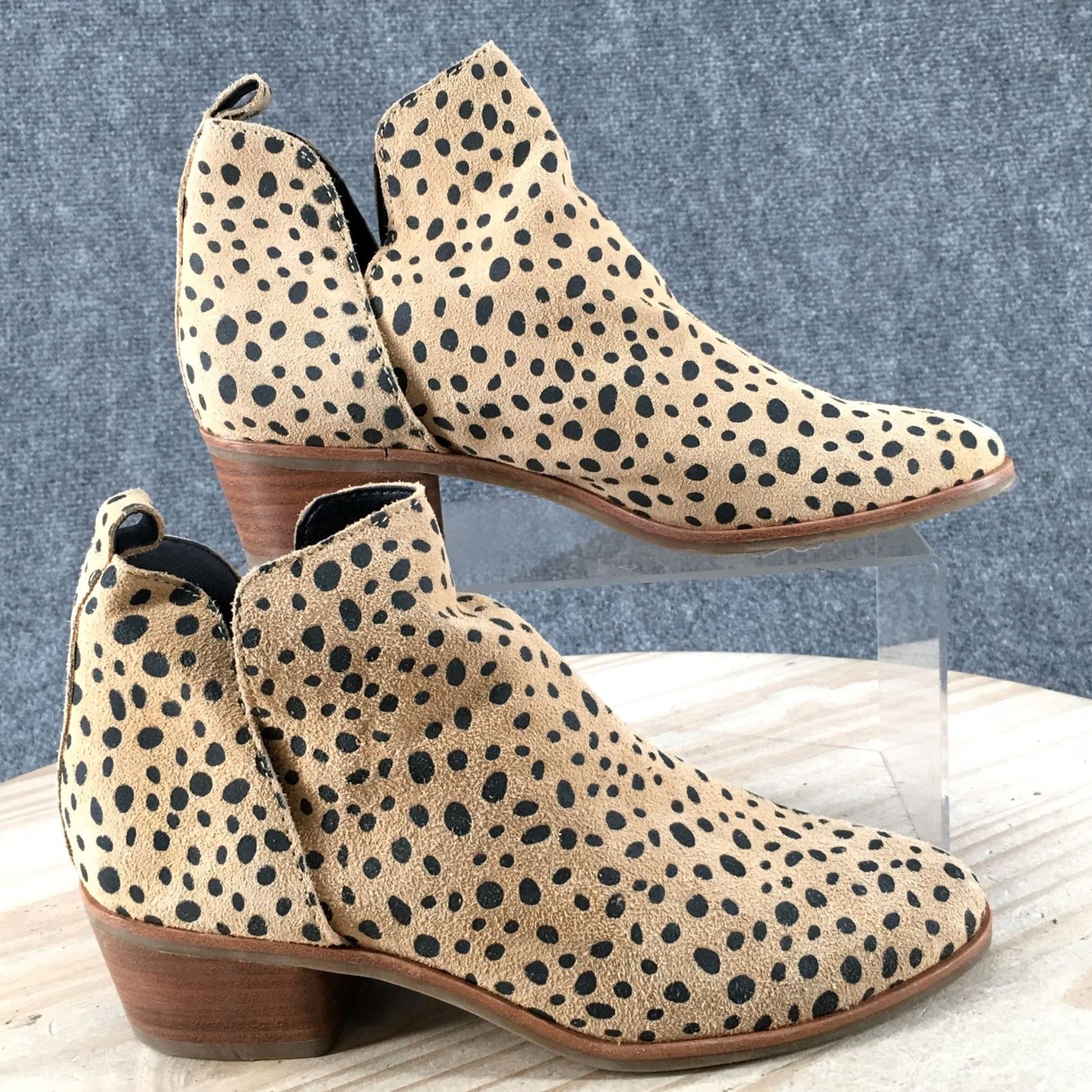 Dolce Vita Dolce Vita Boots Womens 7.5 M Kaidie Ankle Booties Leopard Beige Leather N/A Size US 8 / IT 38 - 2 Thumbnail