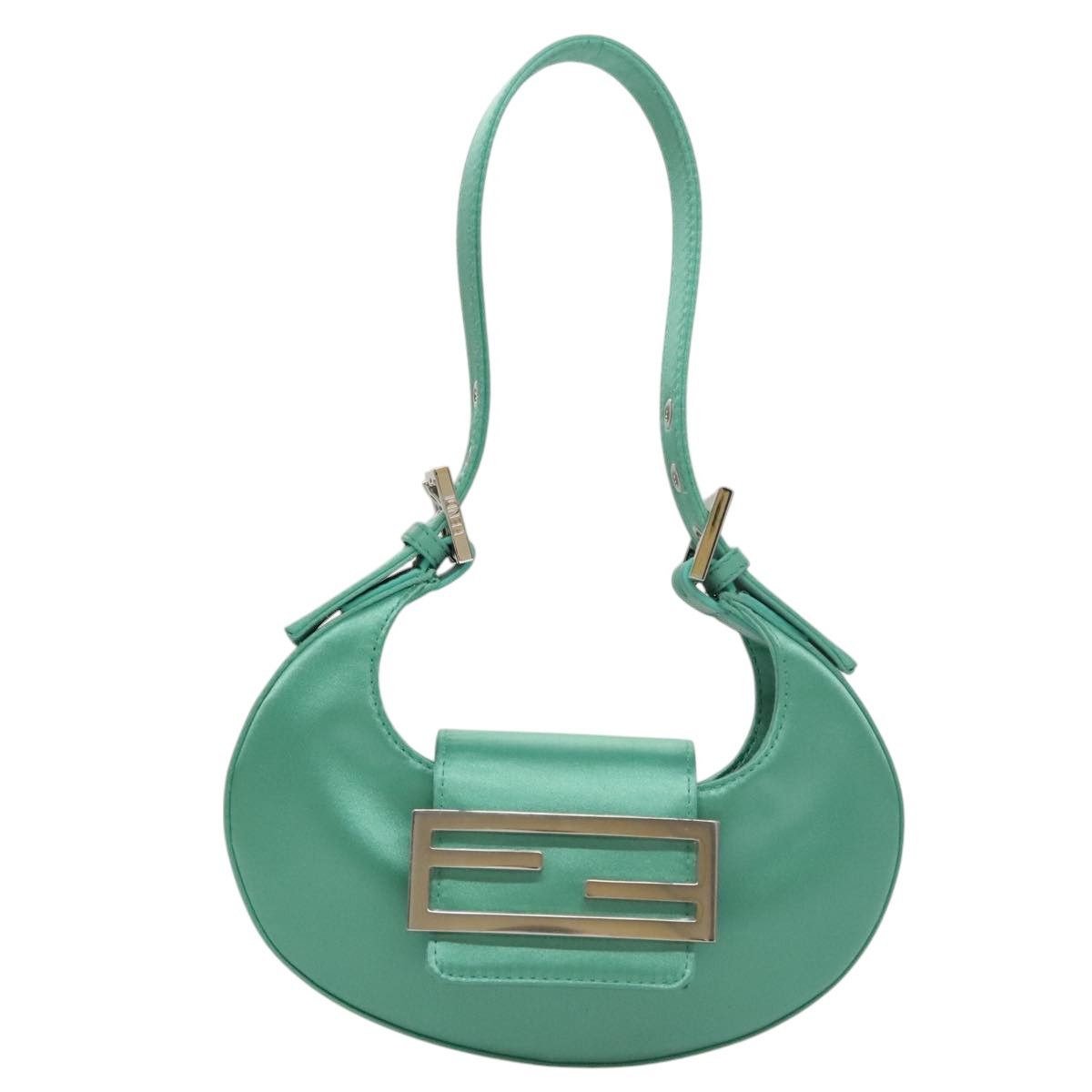 Fendi Green Leather Handbag (Pre-Owned) Size ONE SIZE - 1 Thumbnail