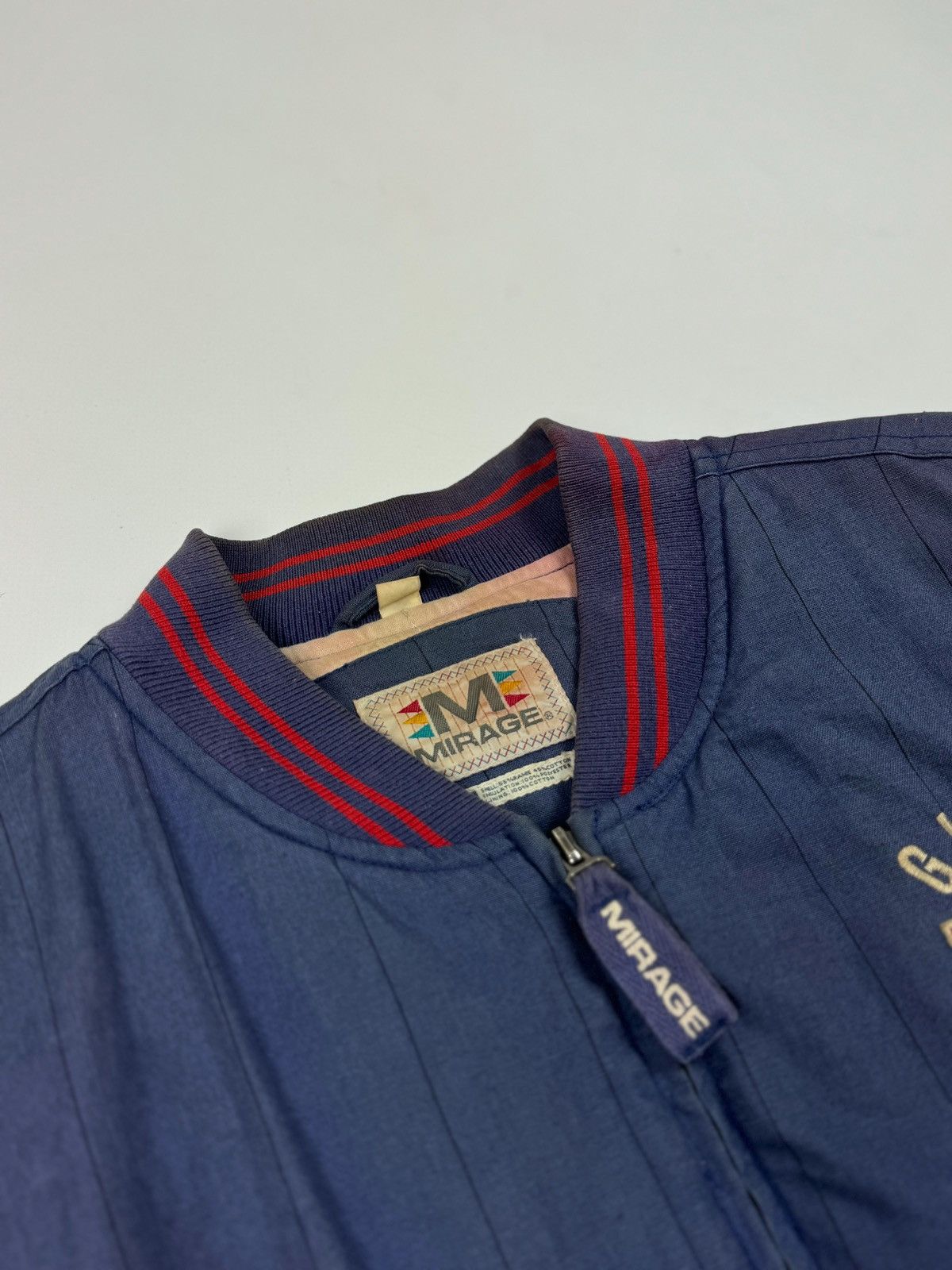 NFL 1990’s Vintage Faded NFL New York Giants Bomber Jacket Size US L / EU 52-54 / 3 - 11 Thumbnail