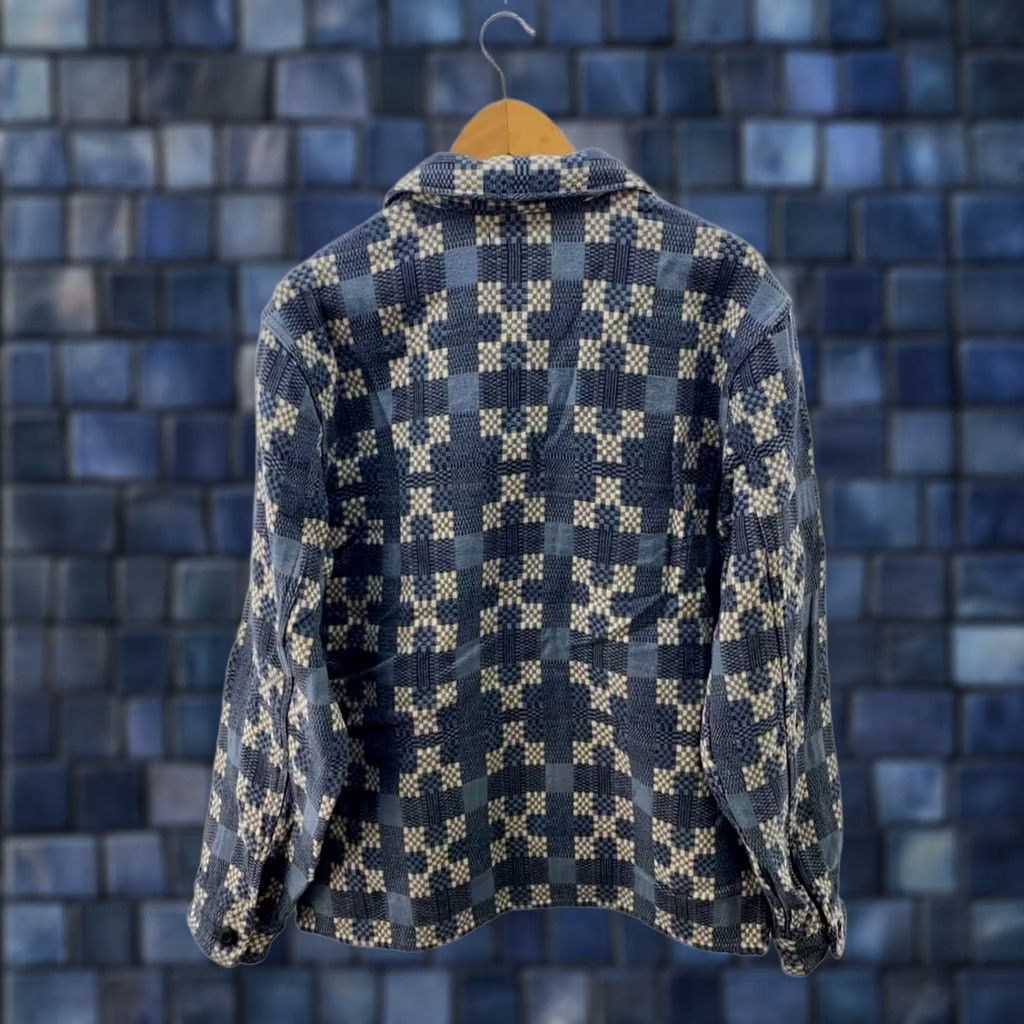 Ralph Lauren RRL Ralph Lauren Patterned Shirt Jacket M Cotton Blue Used Size US M / EU 48-50 / 2 - 1 Thumbnail
