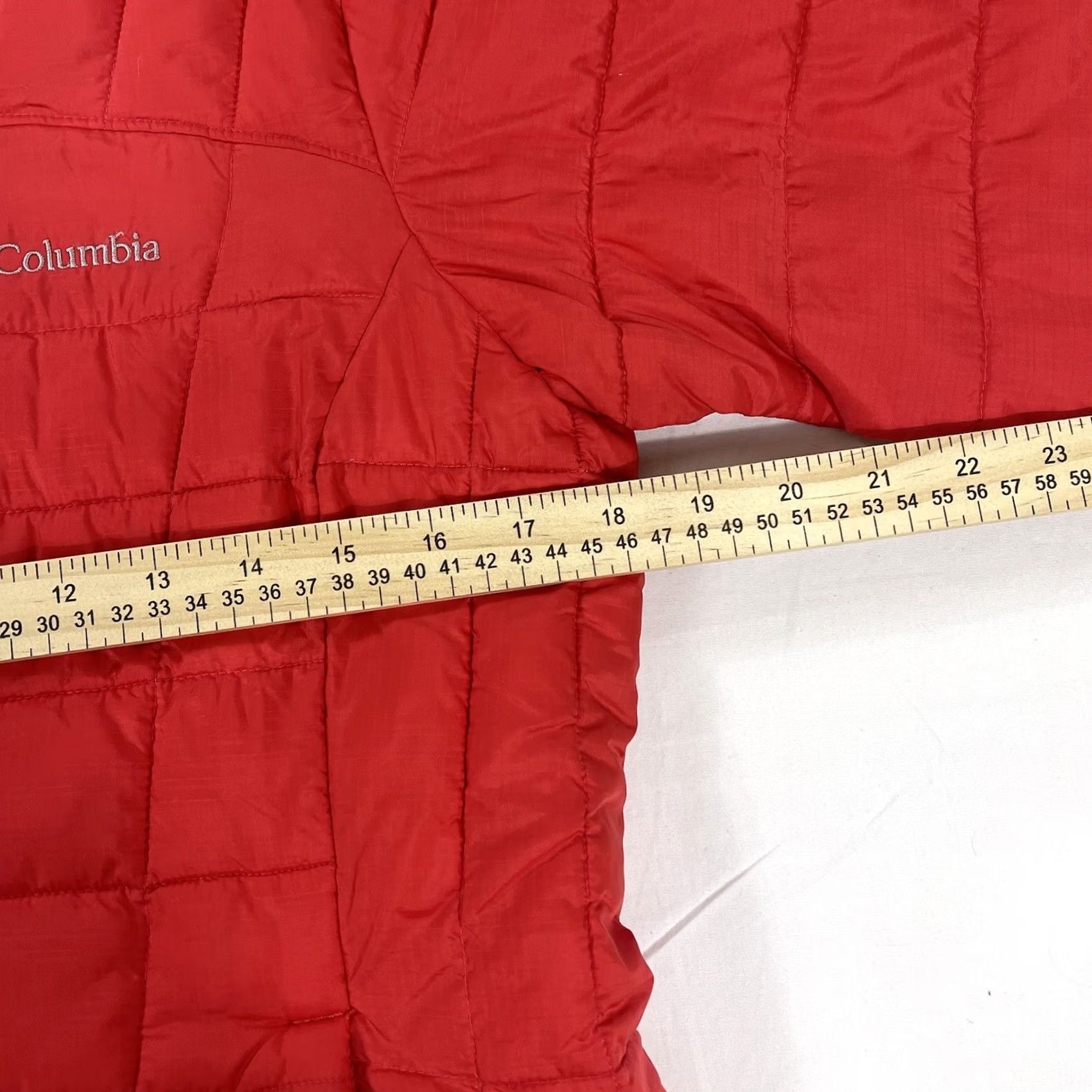 Vintage Columbia Puffer Jacket Unisex Adults M Hooded Red Thermal Coil Quilted Zip Size M / US 6-8 / IT 42-44 - 5 Thumbnail