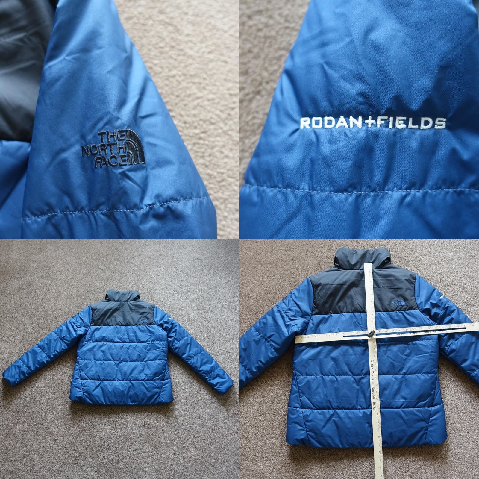 The North Face The North Face Jacket Womens L Blue Puffer Quilted Full Zip TNF Regular Size L / US 10 / IT 46 - 8 Thumbnail