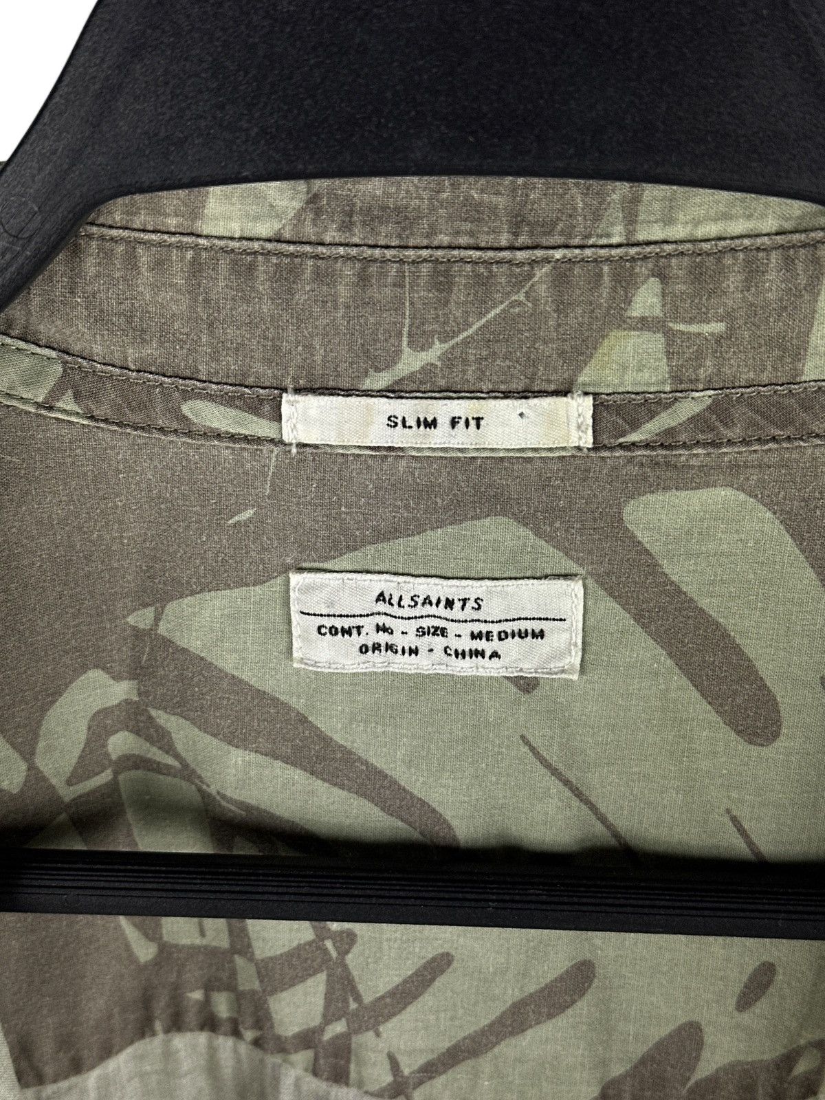 Allsaints Allsaints Palmae Short Sleeve Shirt Slim Fit All Over Print Size US M / EU 48-50 / 2 - 4 Thumbnail