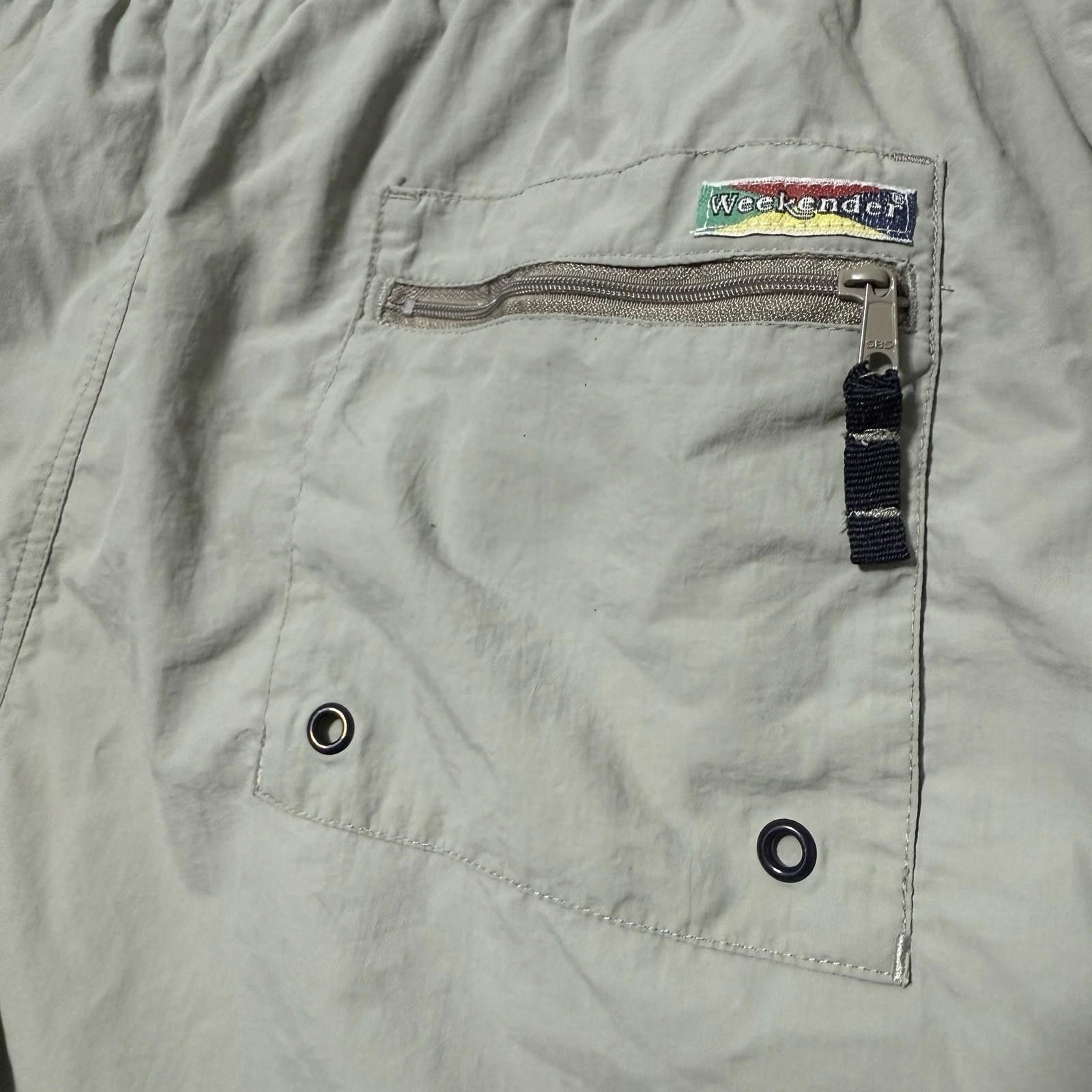 Weekend Offender Vintage Y2K Weekender Tan Swim Trunks Mens L Boardshorts Size US 34 / EU 50 - 5 Thumbnail