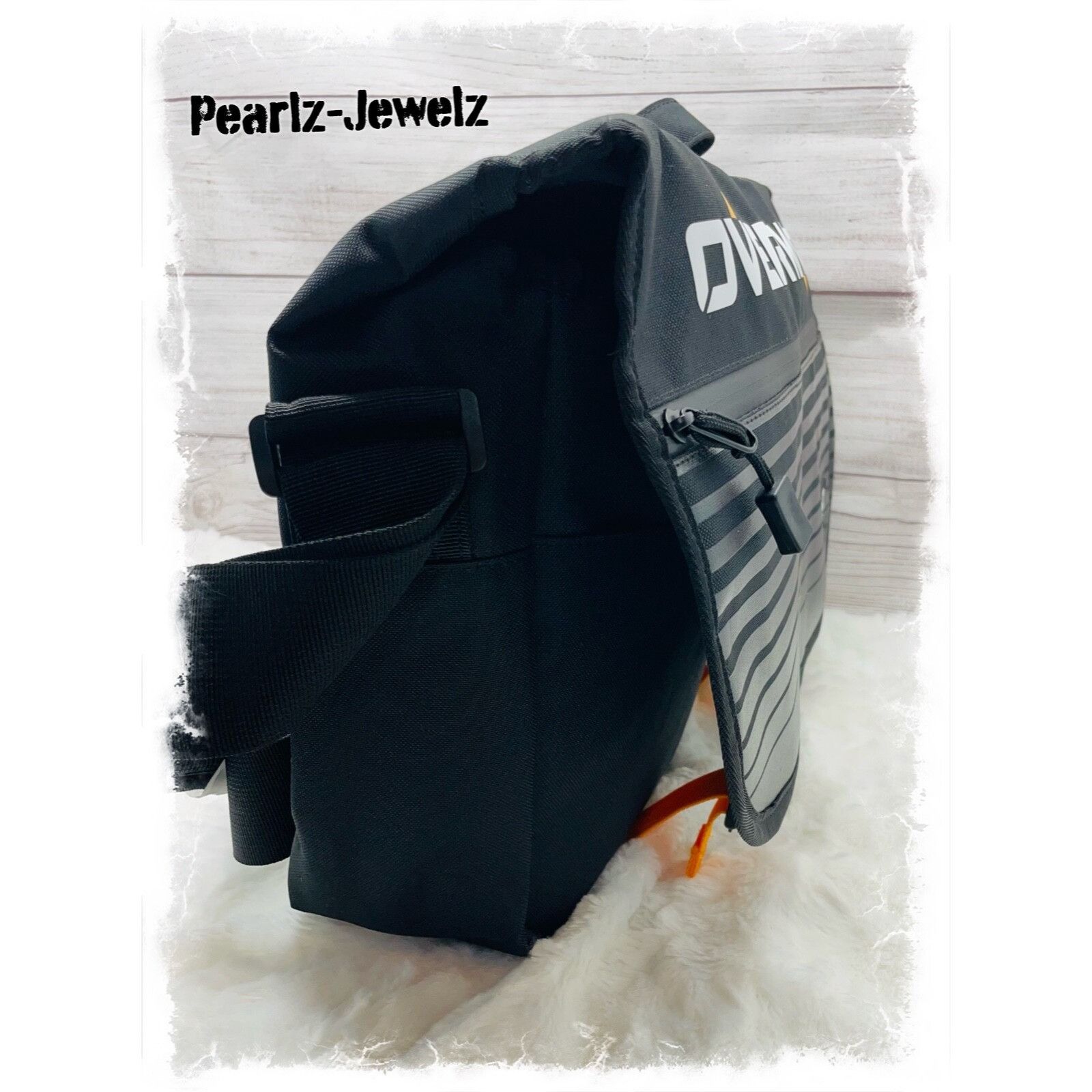 Disney Loungefly X Overwatch Logo Crossbody Black Messenger Bag Cro Size ONE SIZE - 4 Thumbnail