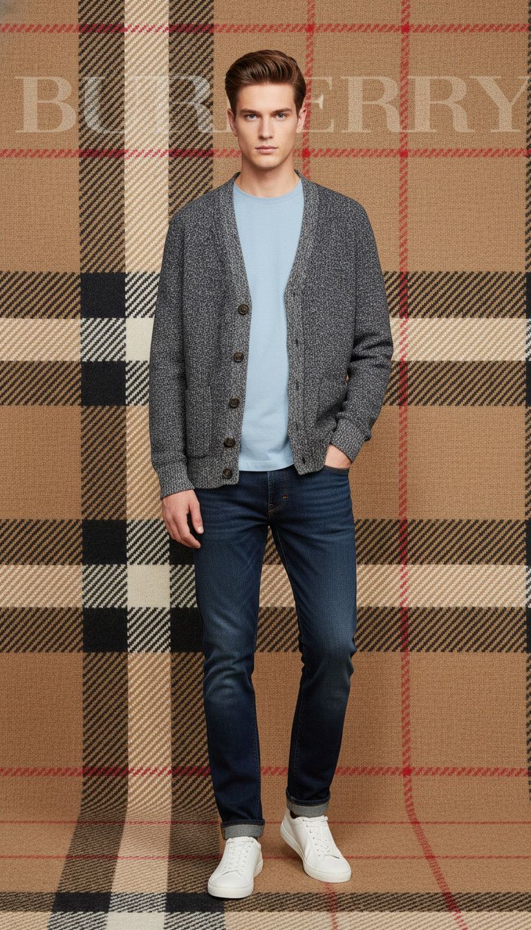 Burberry Knitted Burberry Brit cardigan wool cashmere cotton size S Size US S / EU 44-46 / 1 - 2 Thumbnail