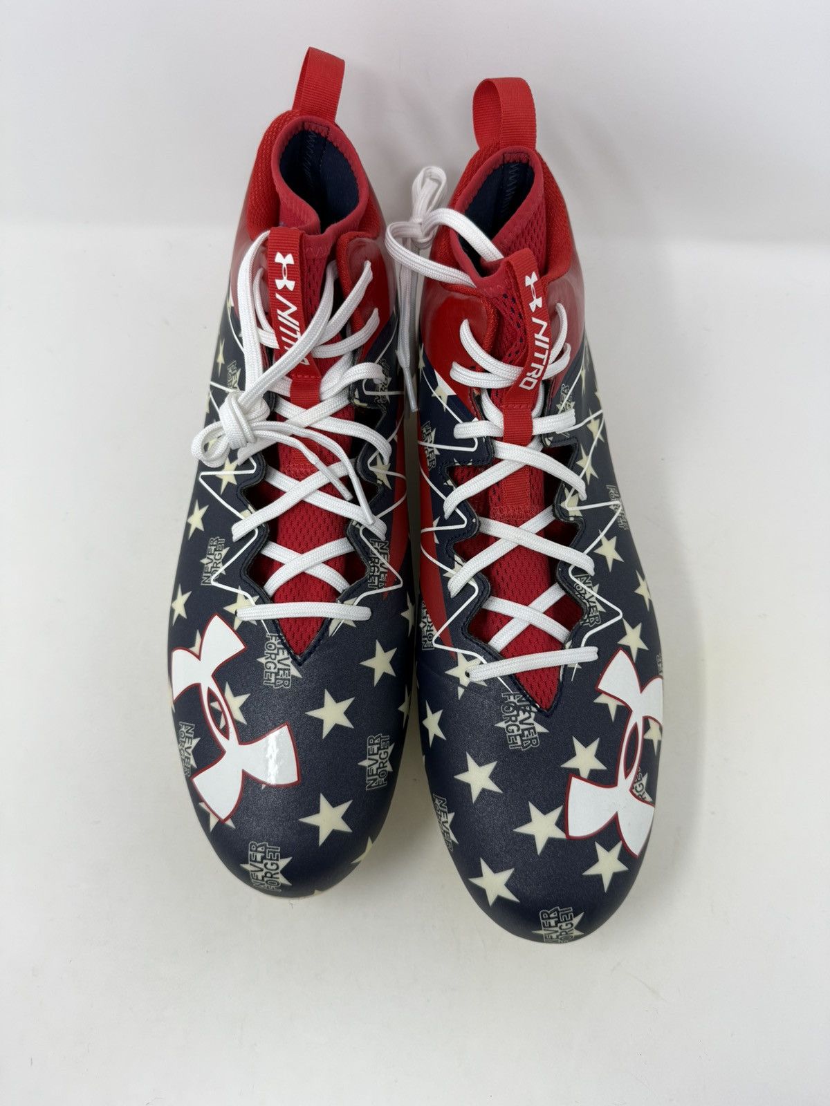Under Armour Under Armour Nitro Football Cleats Never Forget 1290962-402 Size US 14 / EU 47 - 4 Thumbnail