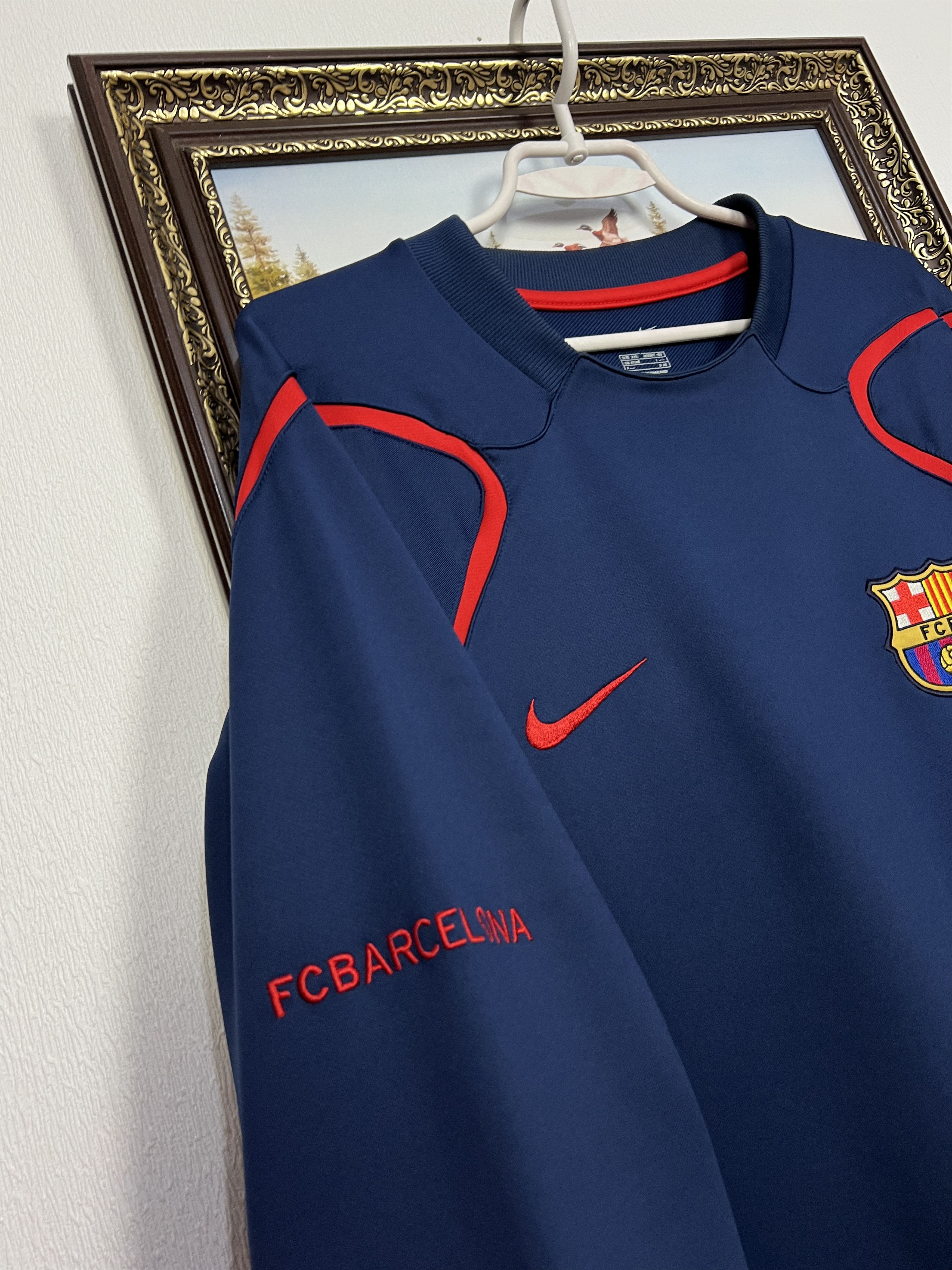 Nike Vintage Barcelona Football Train Sweatshirt Soccer Track Top Size US XXL / EU 58 / 5 - 4 Thumbnail