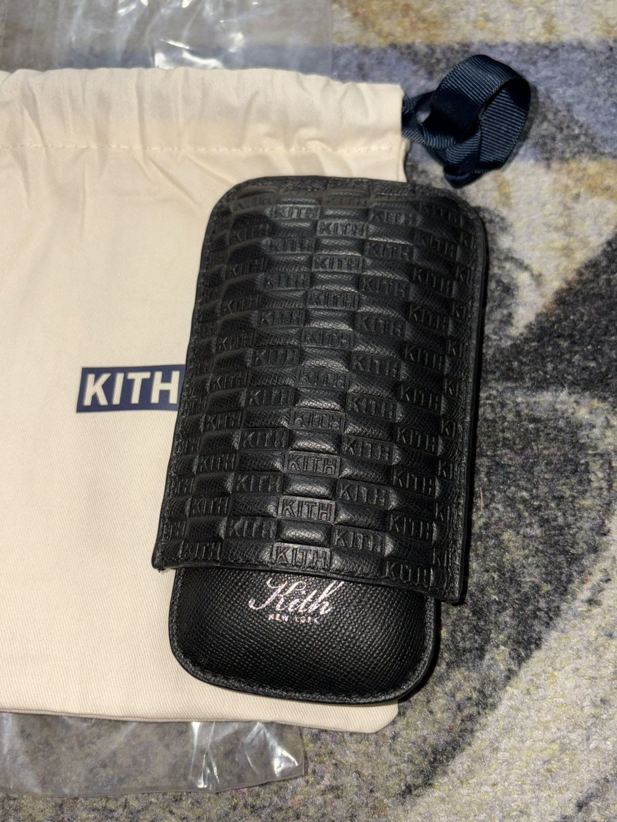 Kith Kithmas Monogram Saffiano Leather Cigar Case Size ONE SIZE - 1 Thumbnail