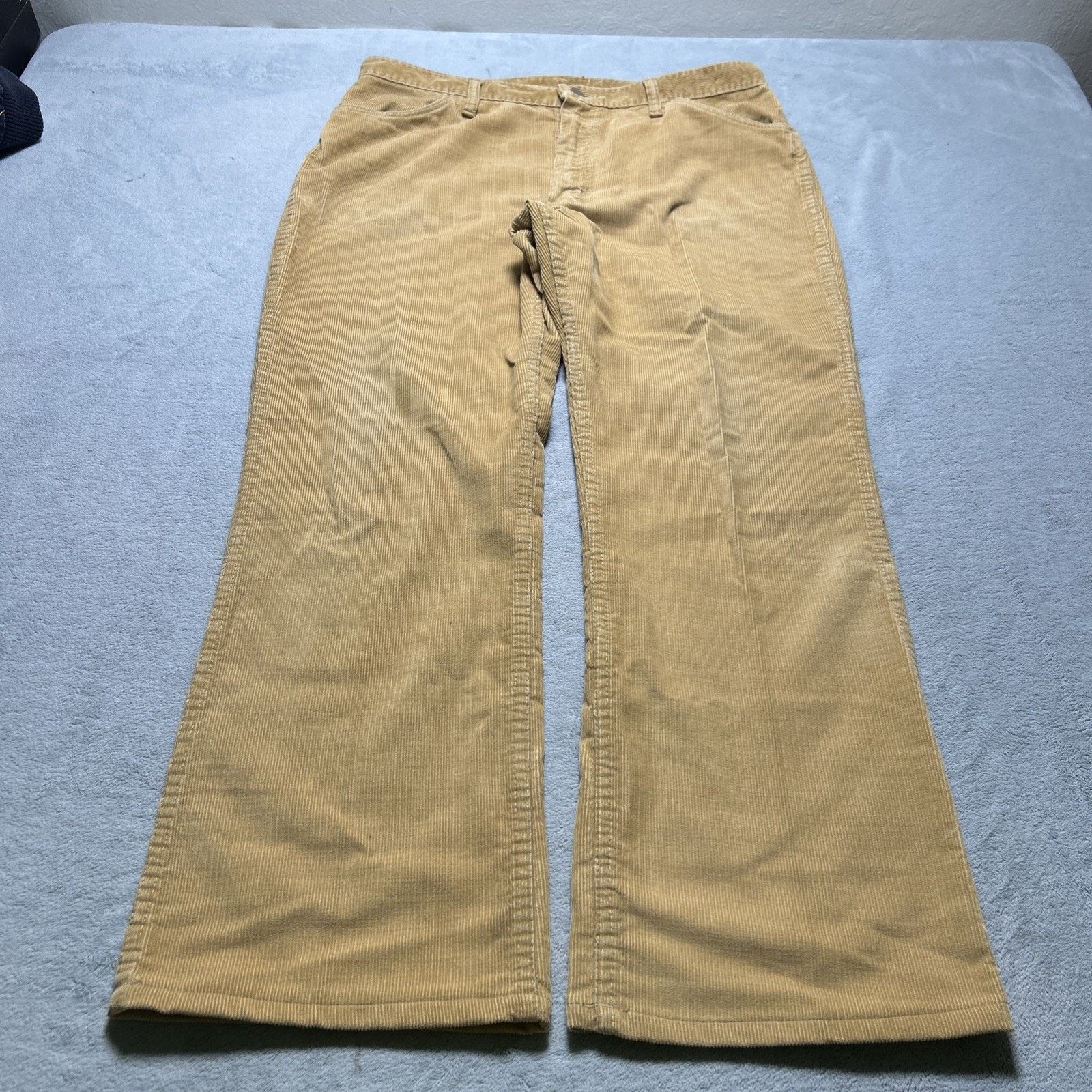 Wrangler 80s Talon Wrangler Corduroy Baggy Flare Pants Women 14 36x30 Size 36" / US 14 / IT 50 - 17 Thumbnail
