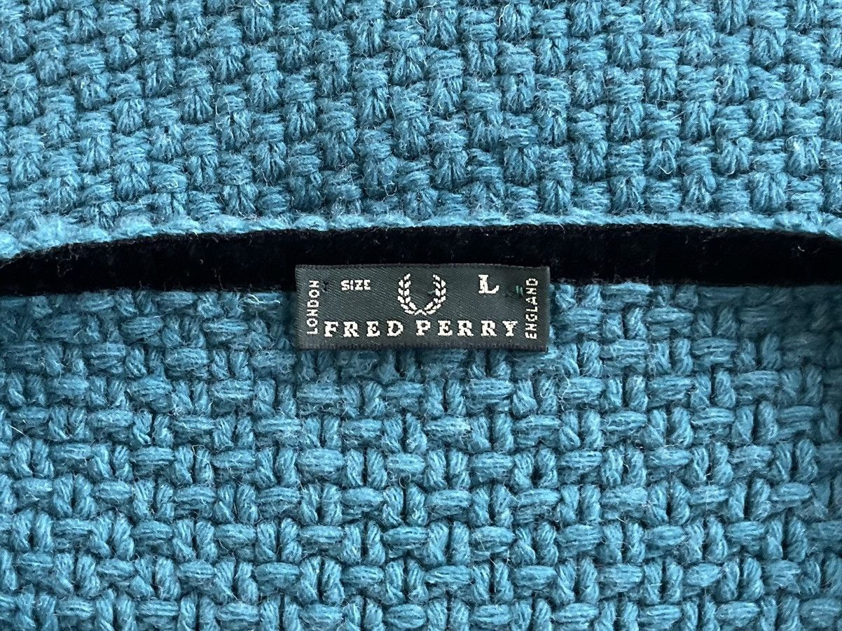 Fred Perry × Vintage 90's Fred Perry Italy Wool Cardigan Sweater Zip Women's L Size L / US 10 / IT 46 - 4 Thumbnail